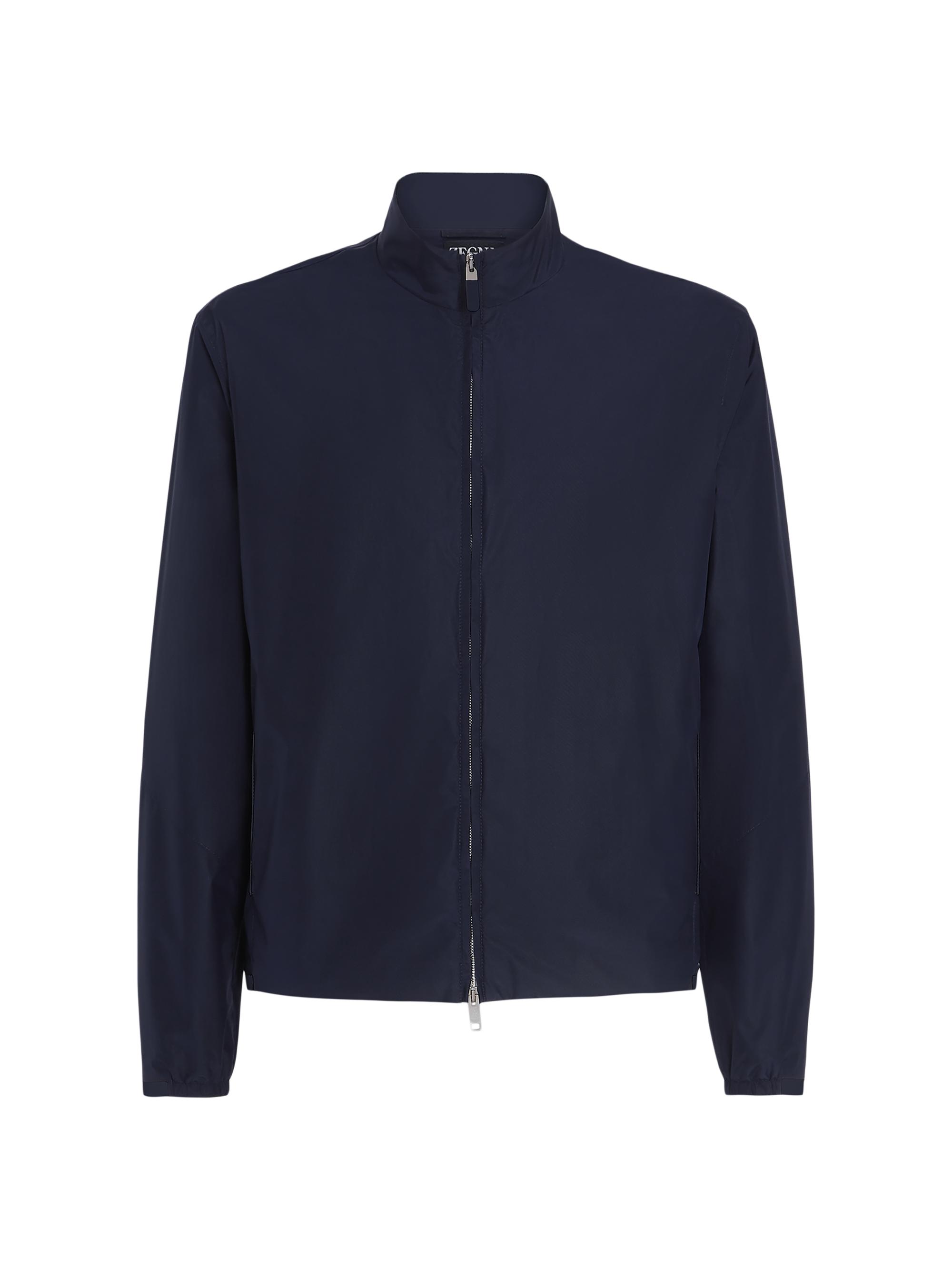 ZEGNA Men's Silk Blouson Jacket - Light Beige