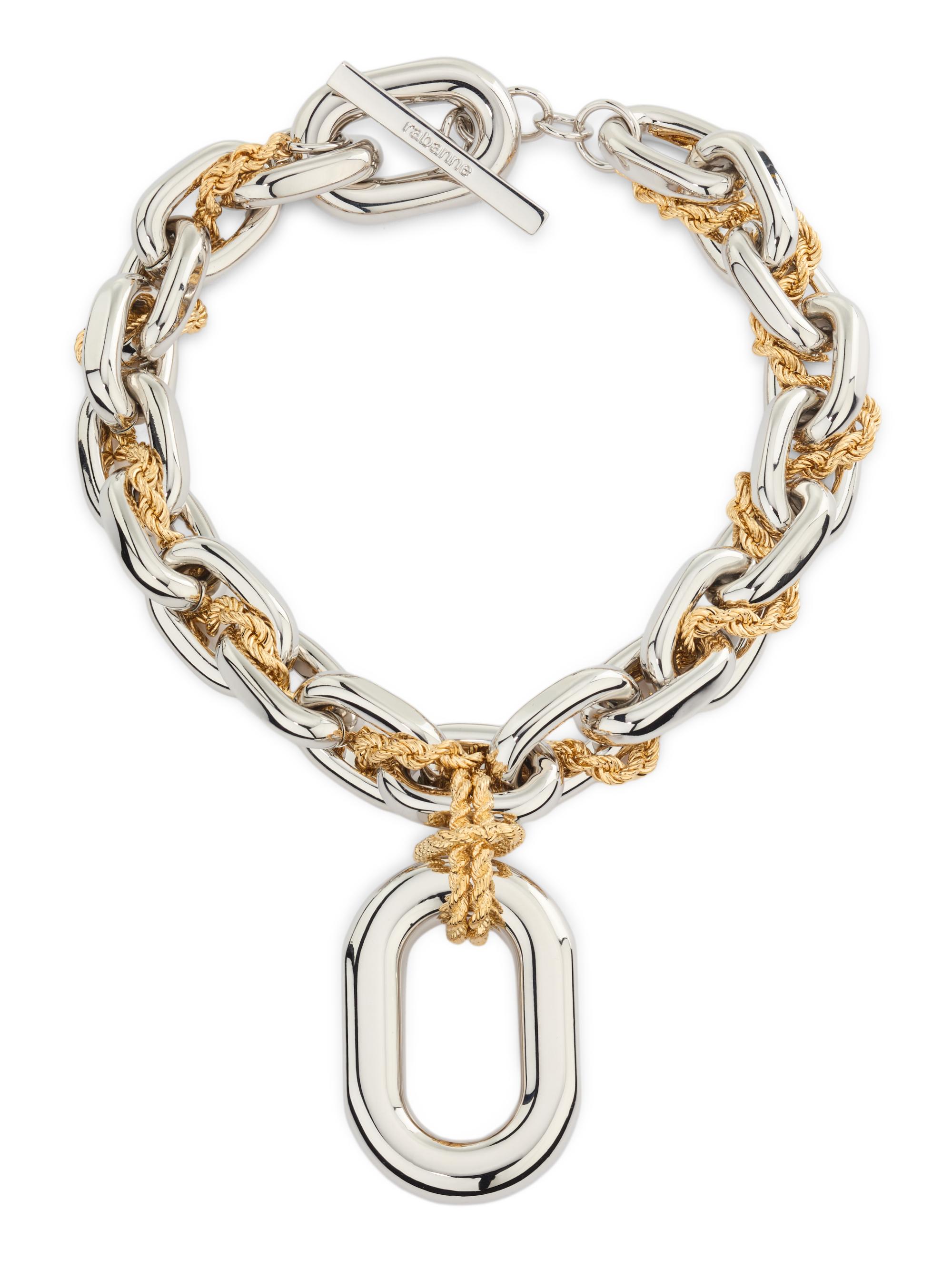 Rabanne Women's Preco 2-Piece Goldtone & Aluminum Chain Necklace Set - Silver Gold