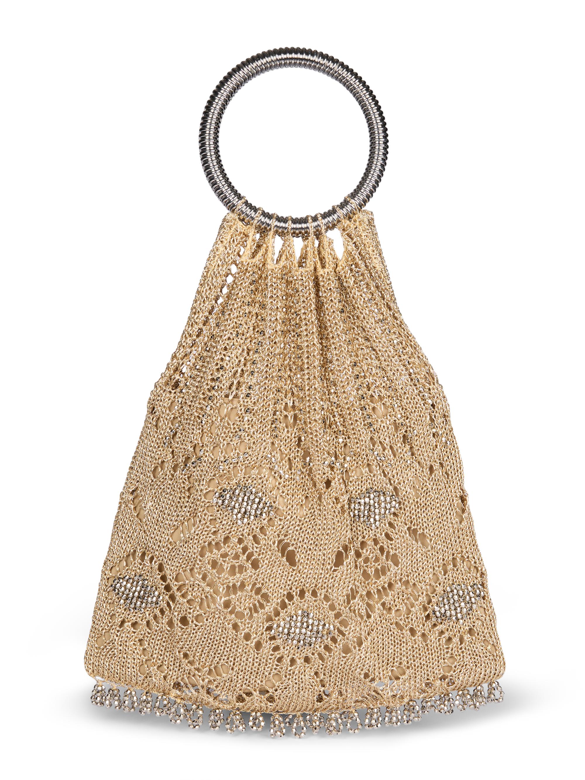 Rabanne Women's Preco Embellished Top Handle Bag - Gold