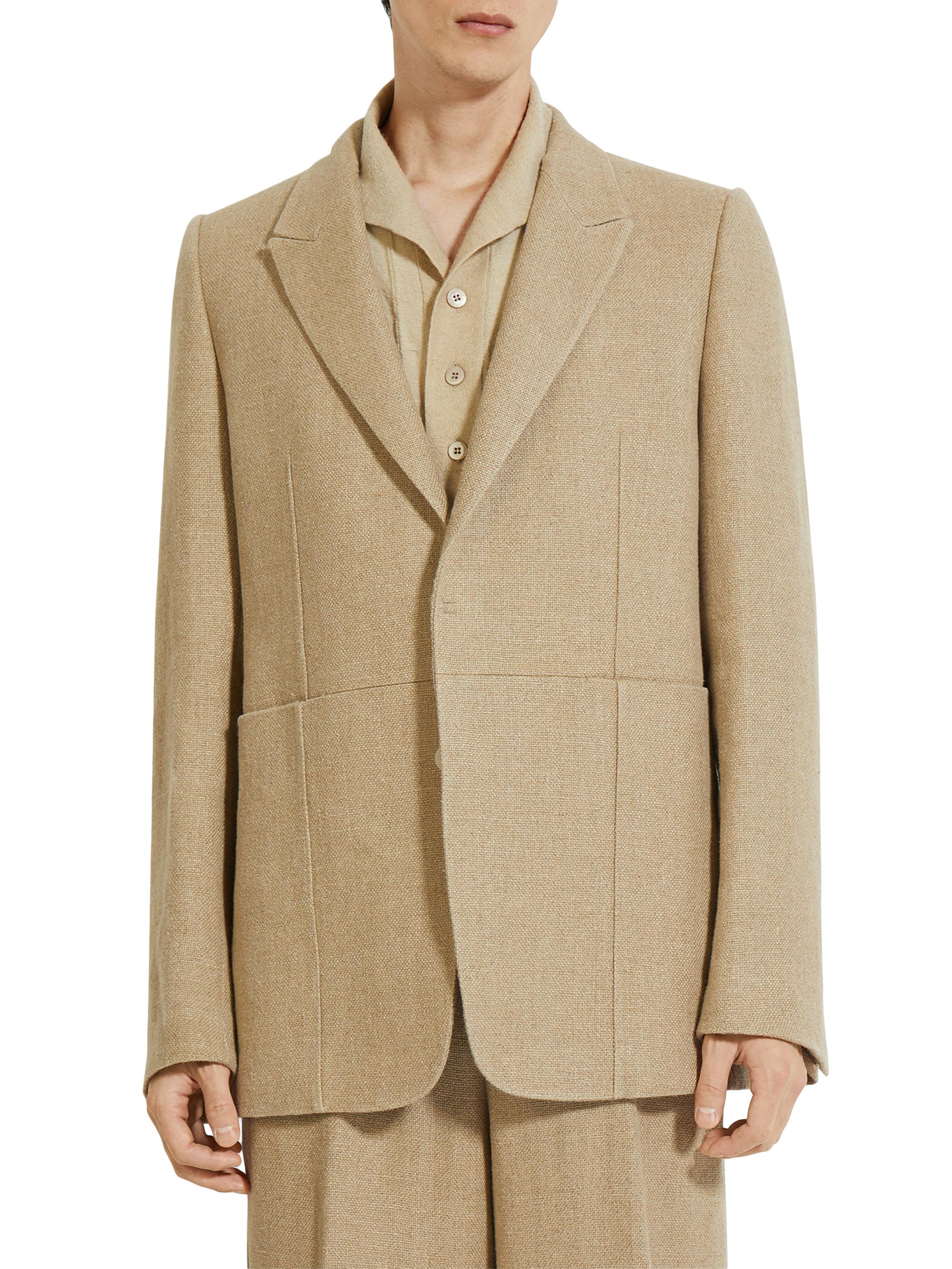 ZEGNA Men's Linen Blazer - Beige