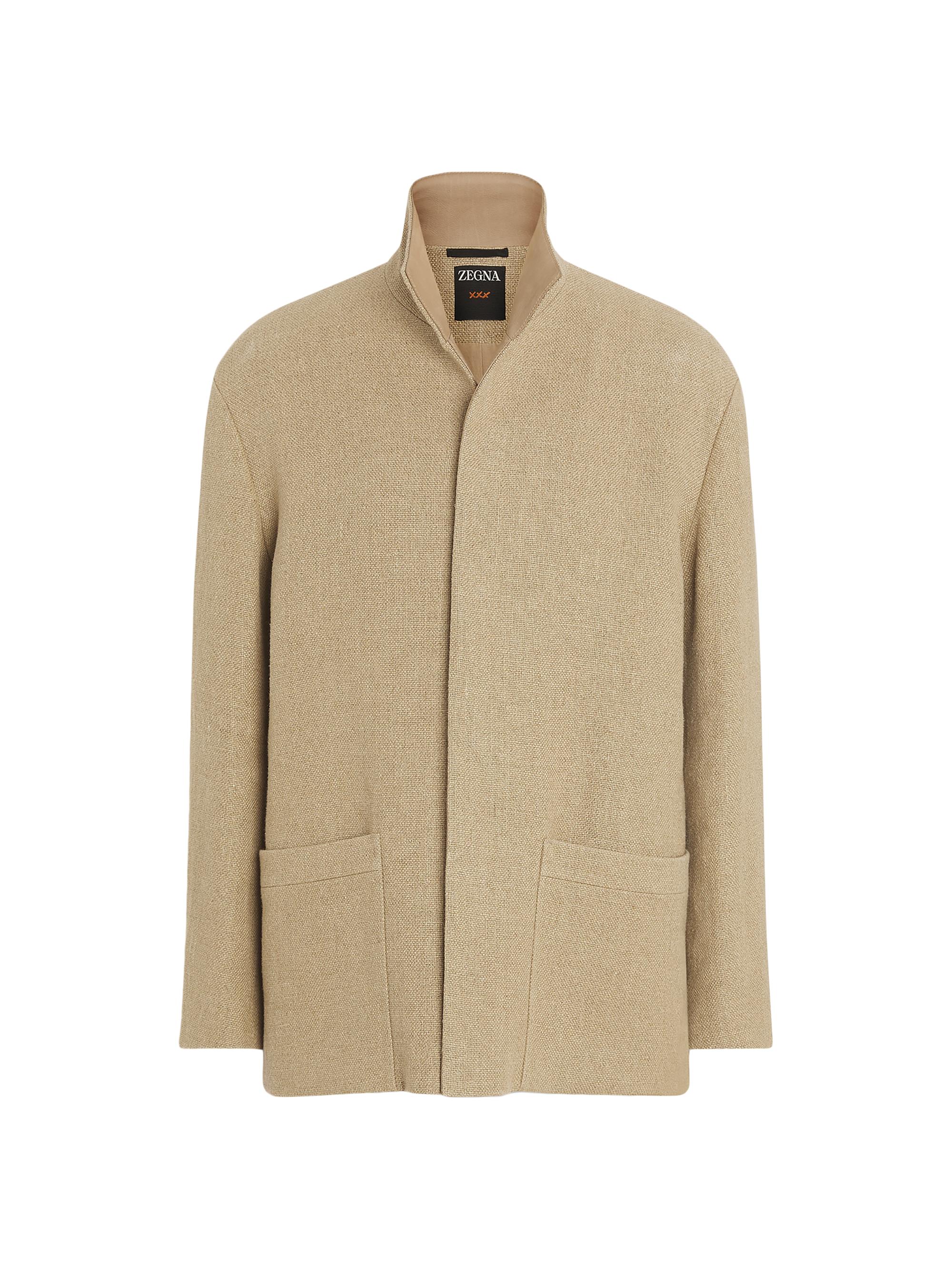 ZEGNA Men's Linen Chore Jacket - Beige