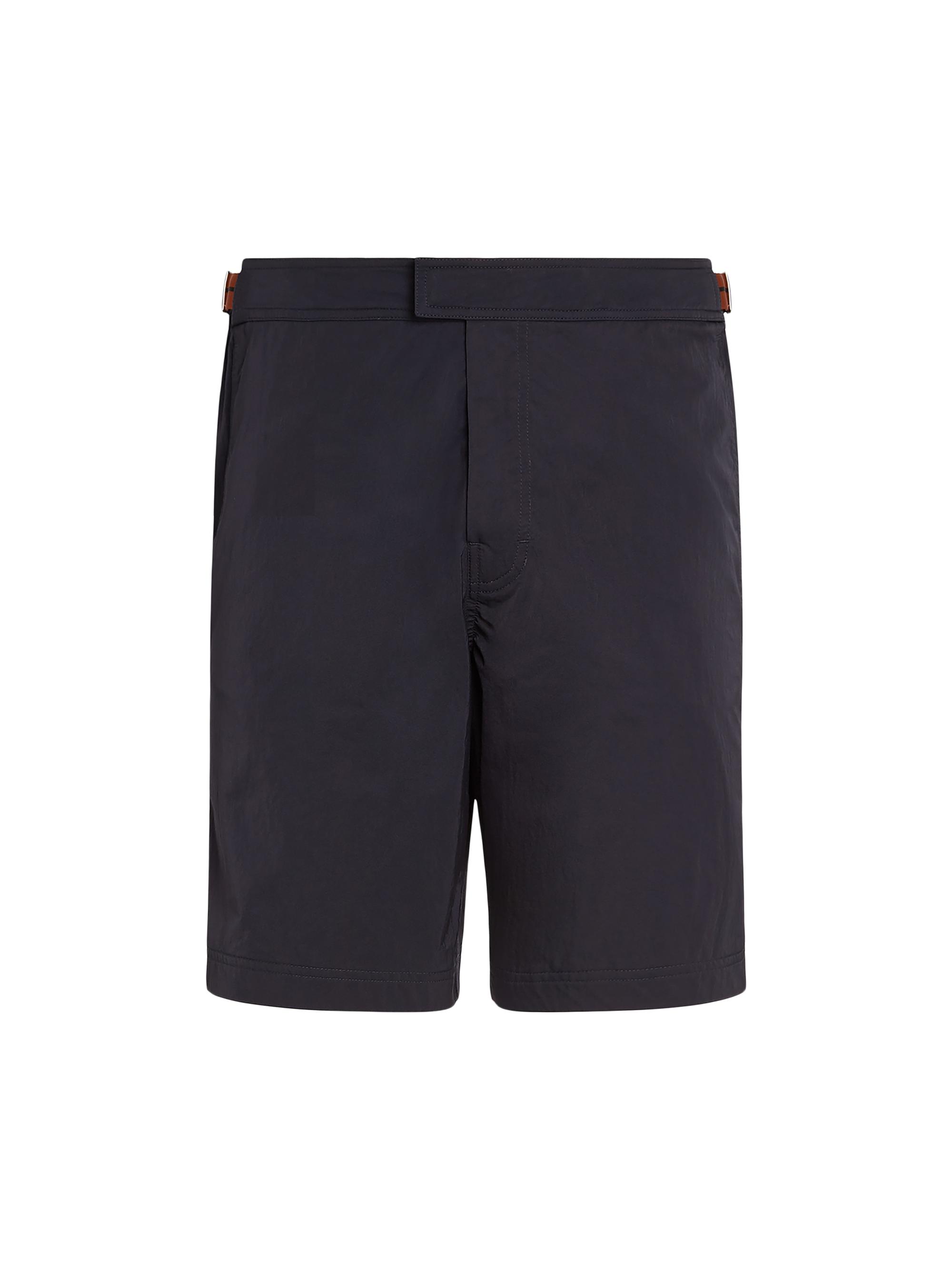 ZEGNA Men's 232 Road Brand Mark Swim Trunks - Dark Blue