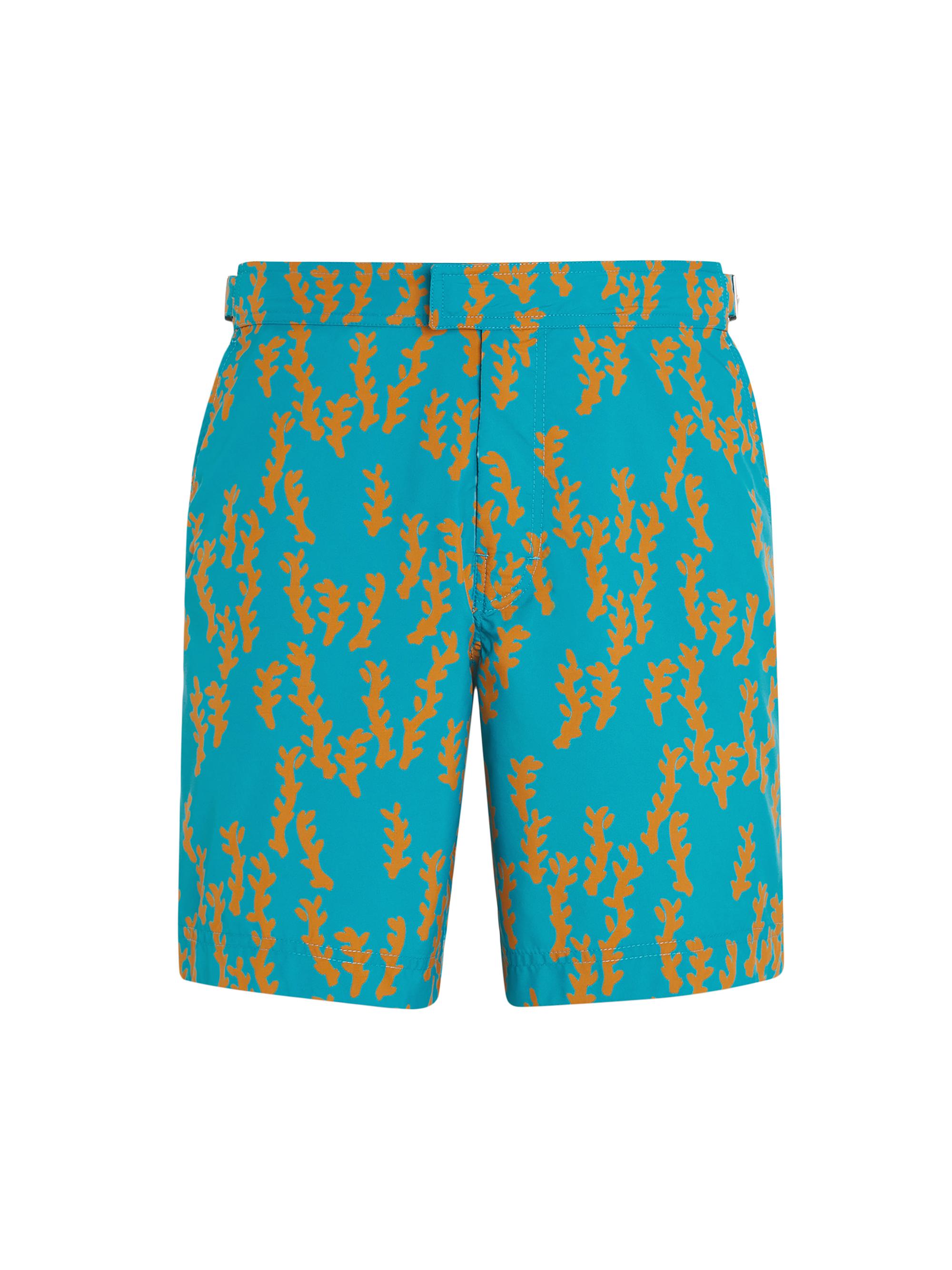 ZEGNA Men's Mid-Length Swim Trunks - Light Green