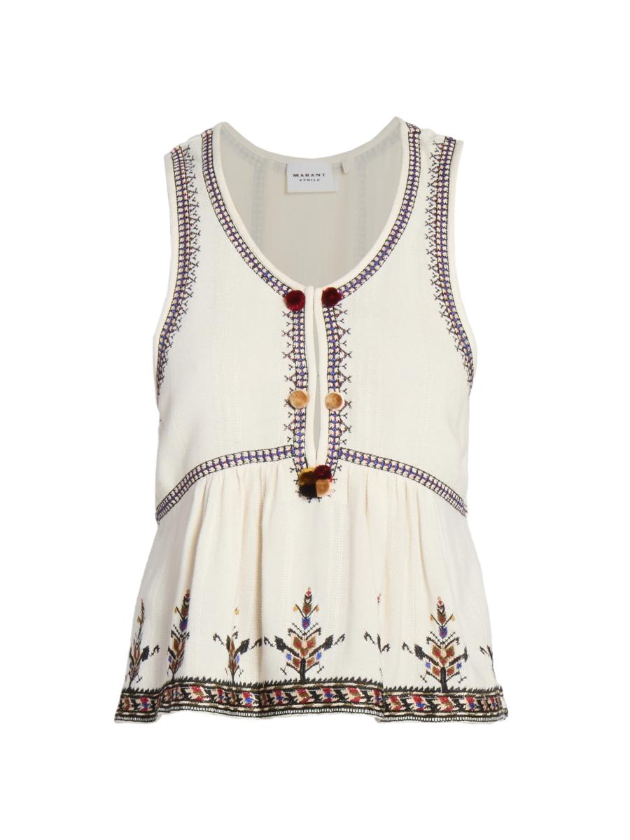 atena ‼️ISABEL MARANT ETOILE Isabel Marant Etoile Noeline Top in Plum | REVOLVE