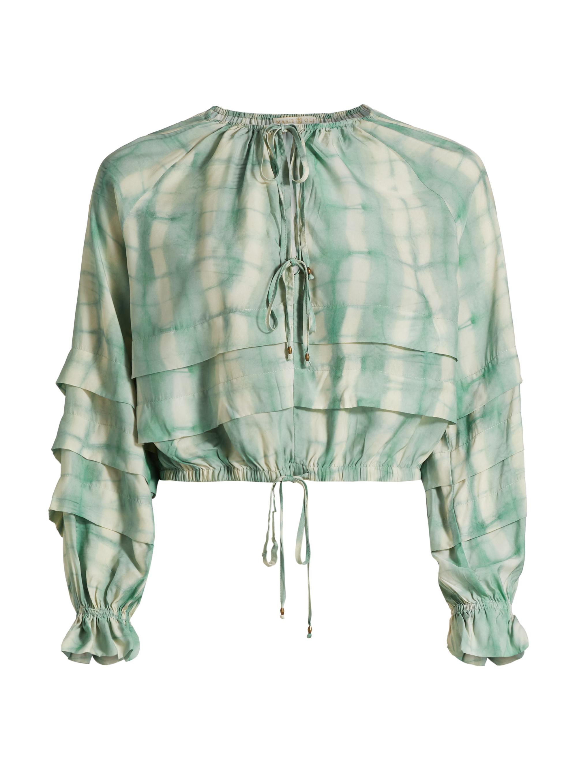 Marie Oliver Women's Umi Dyed Tiered Blouse - Bermuda