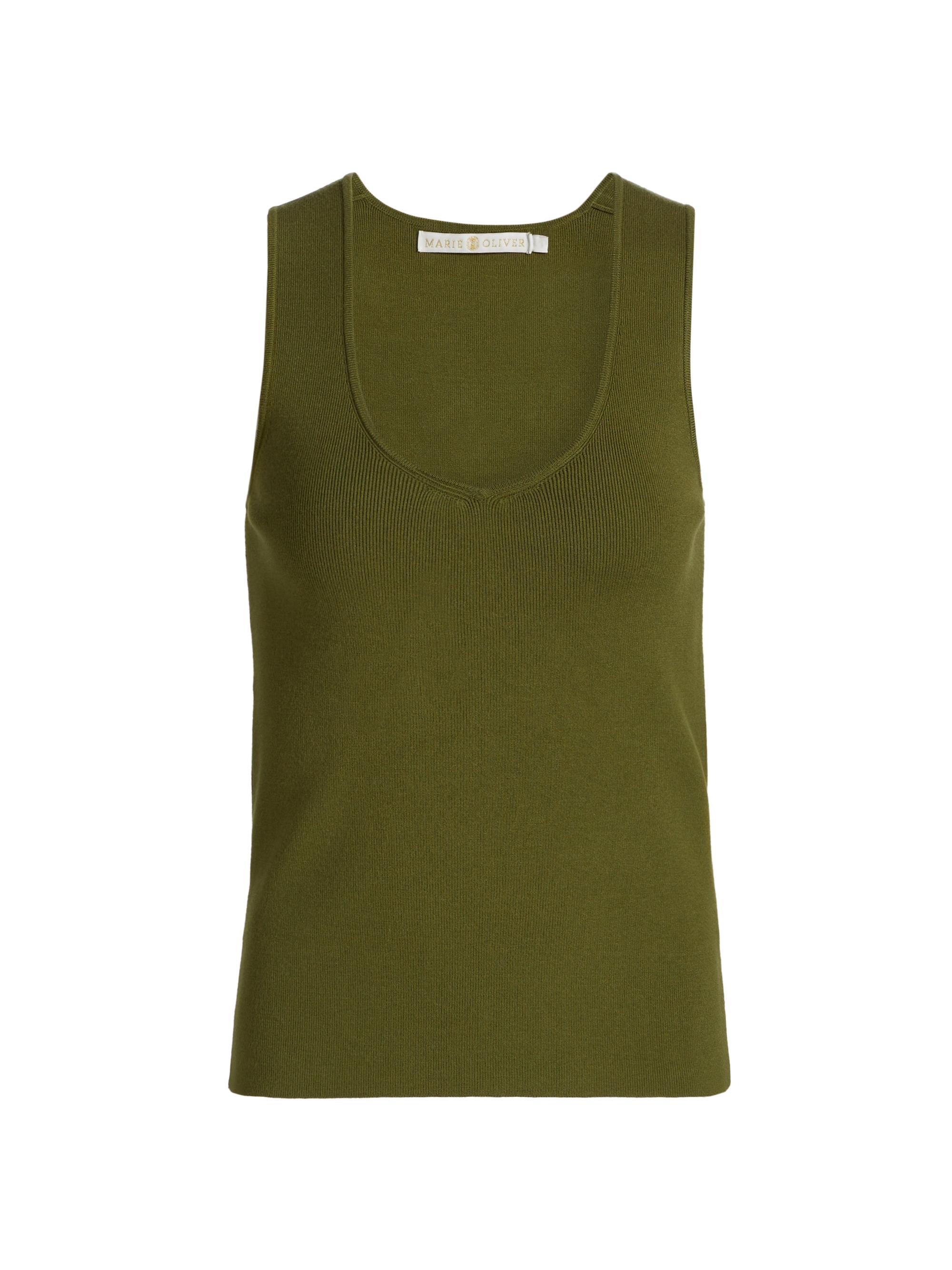 Marie Oliver Women's Miranda U-Neck Tank - Pesto