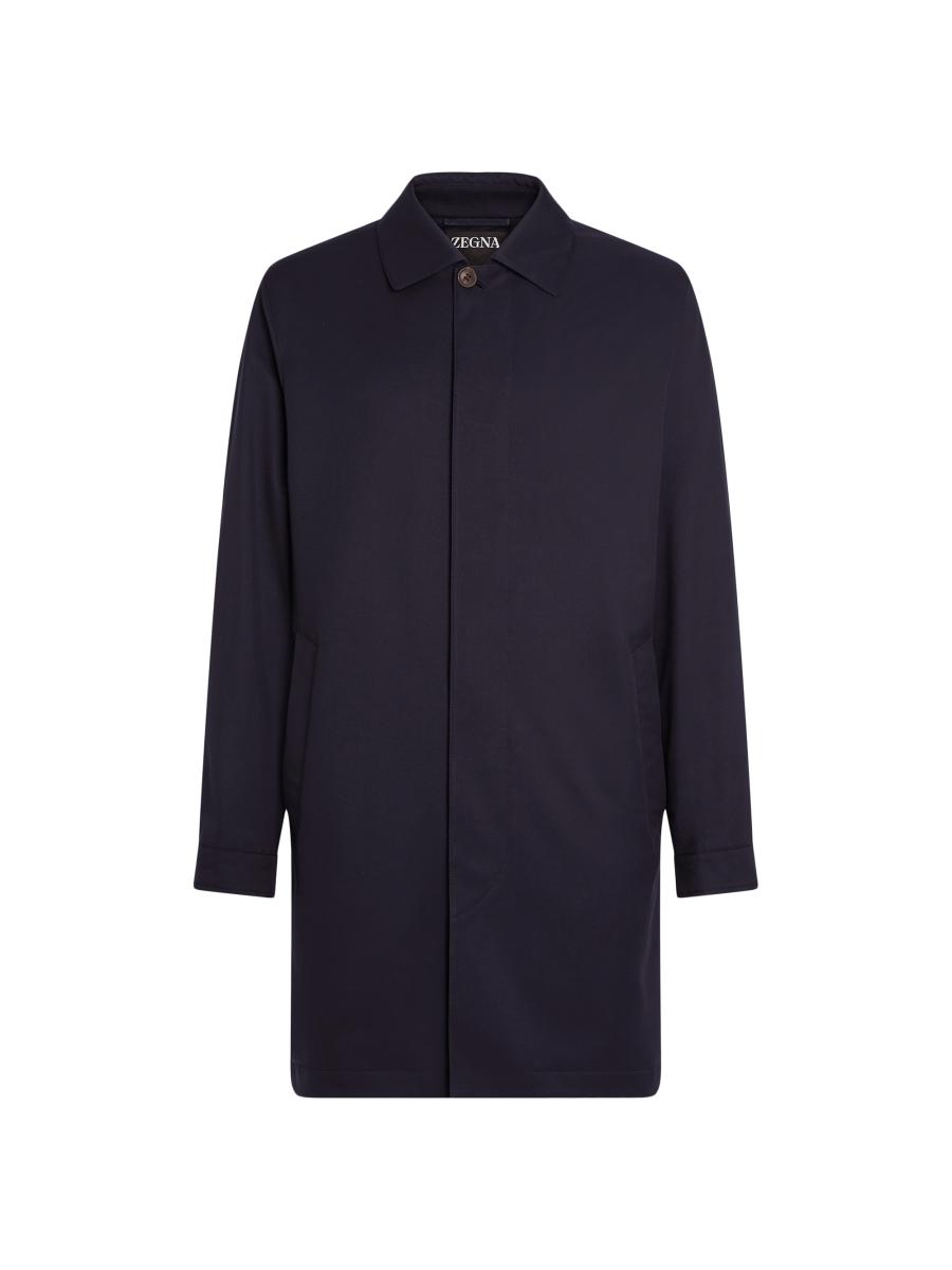 Zegna レザースプリングコート　ML 黒 0400022608251?wid=900