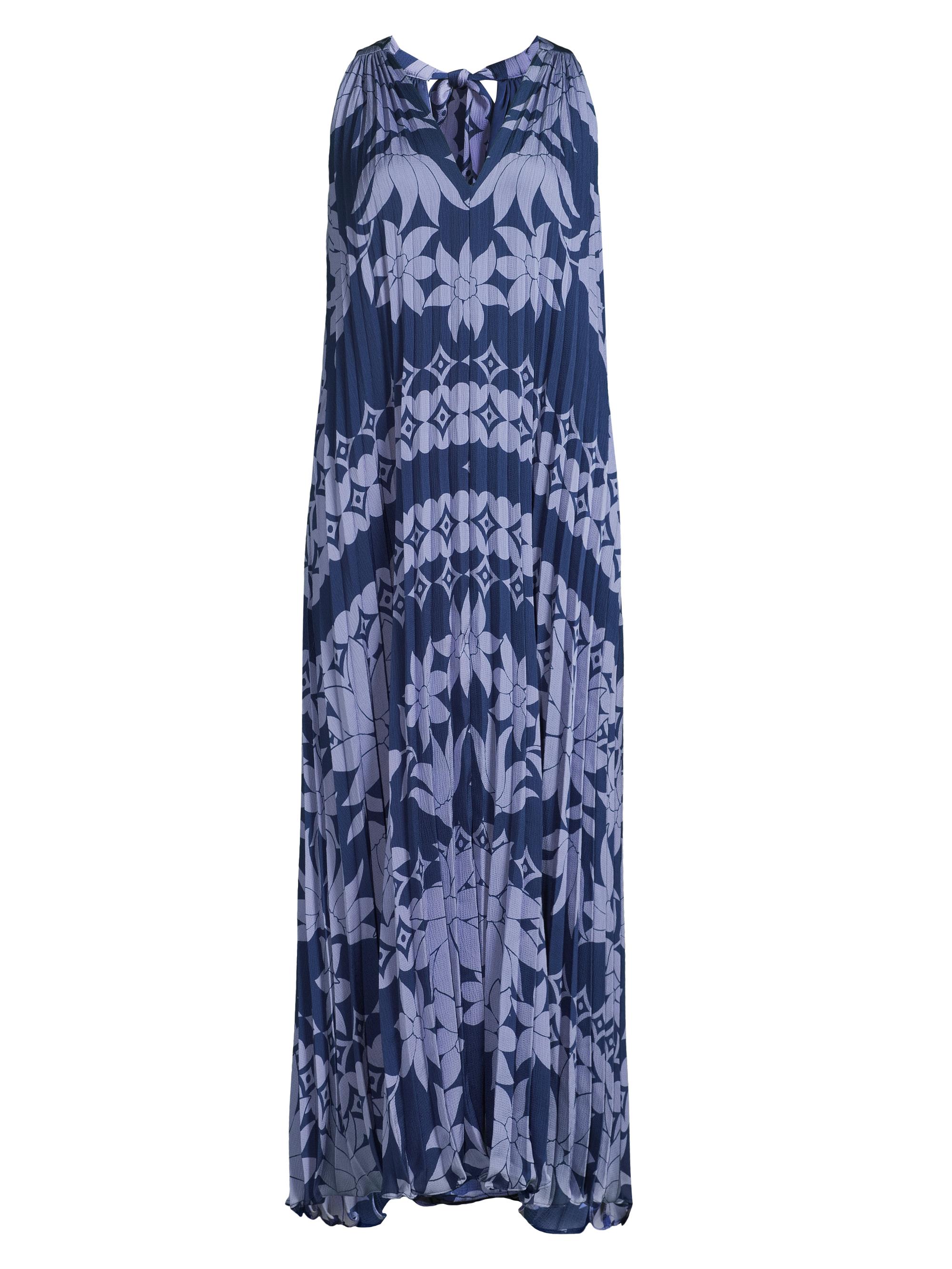 Ungaro Women's Hallie Floral Pleated Midi-Dress - Violet Multi