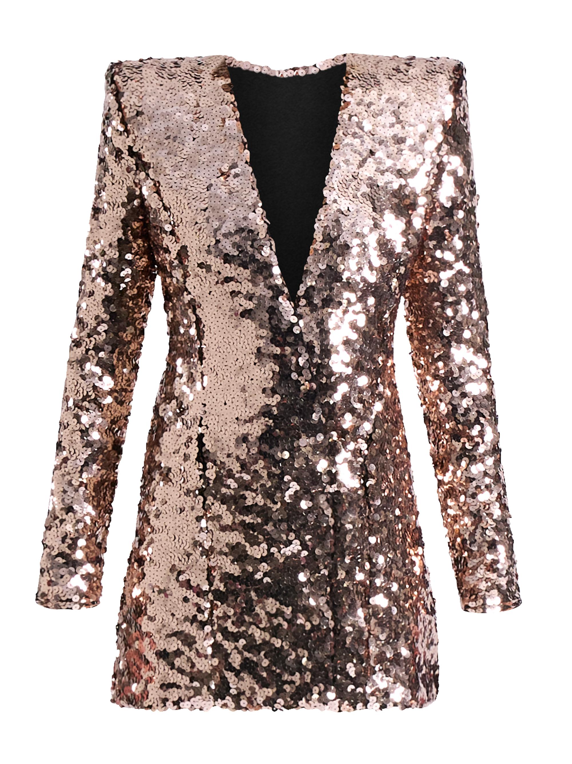 Zhivago Women's Aelita Sequined Blazer Minidress - Beige