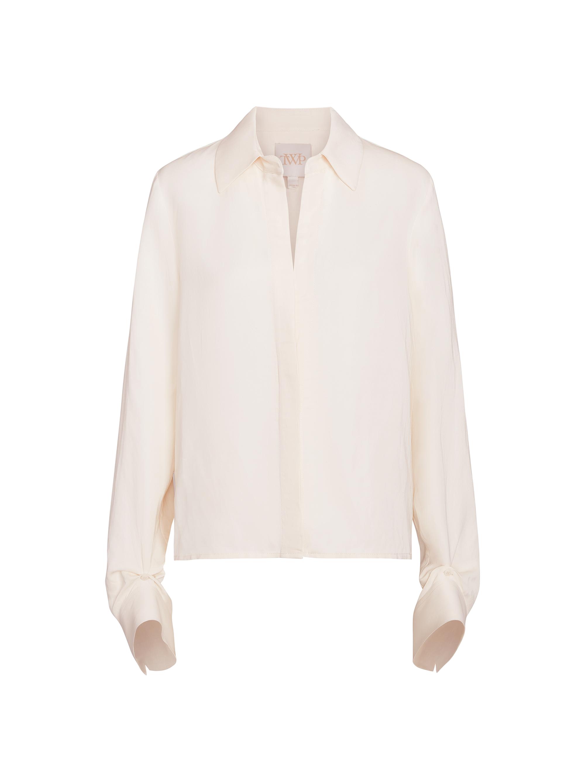 TWP Women's Button Me Up Blouse - Bone