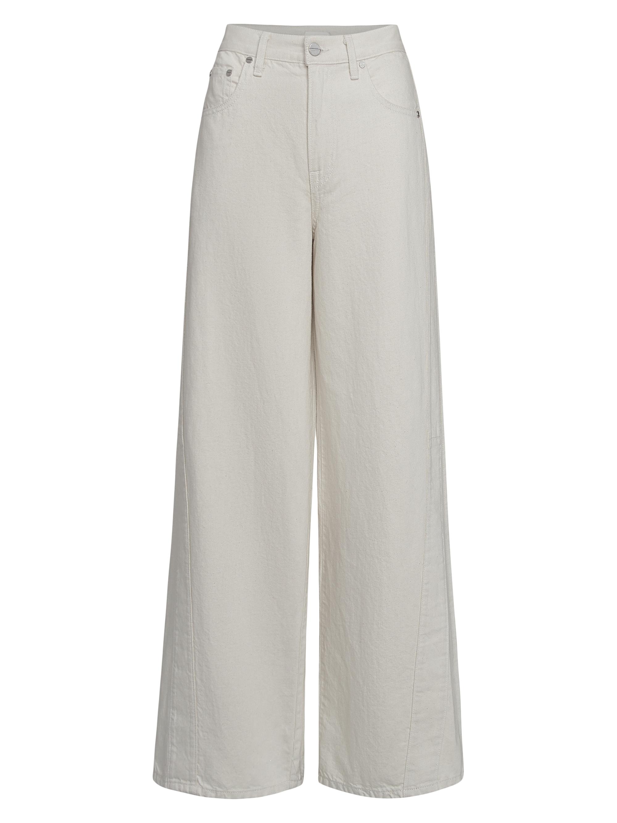 TWP Women's Almost Famous Wide-Leg Jeans - Natural