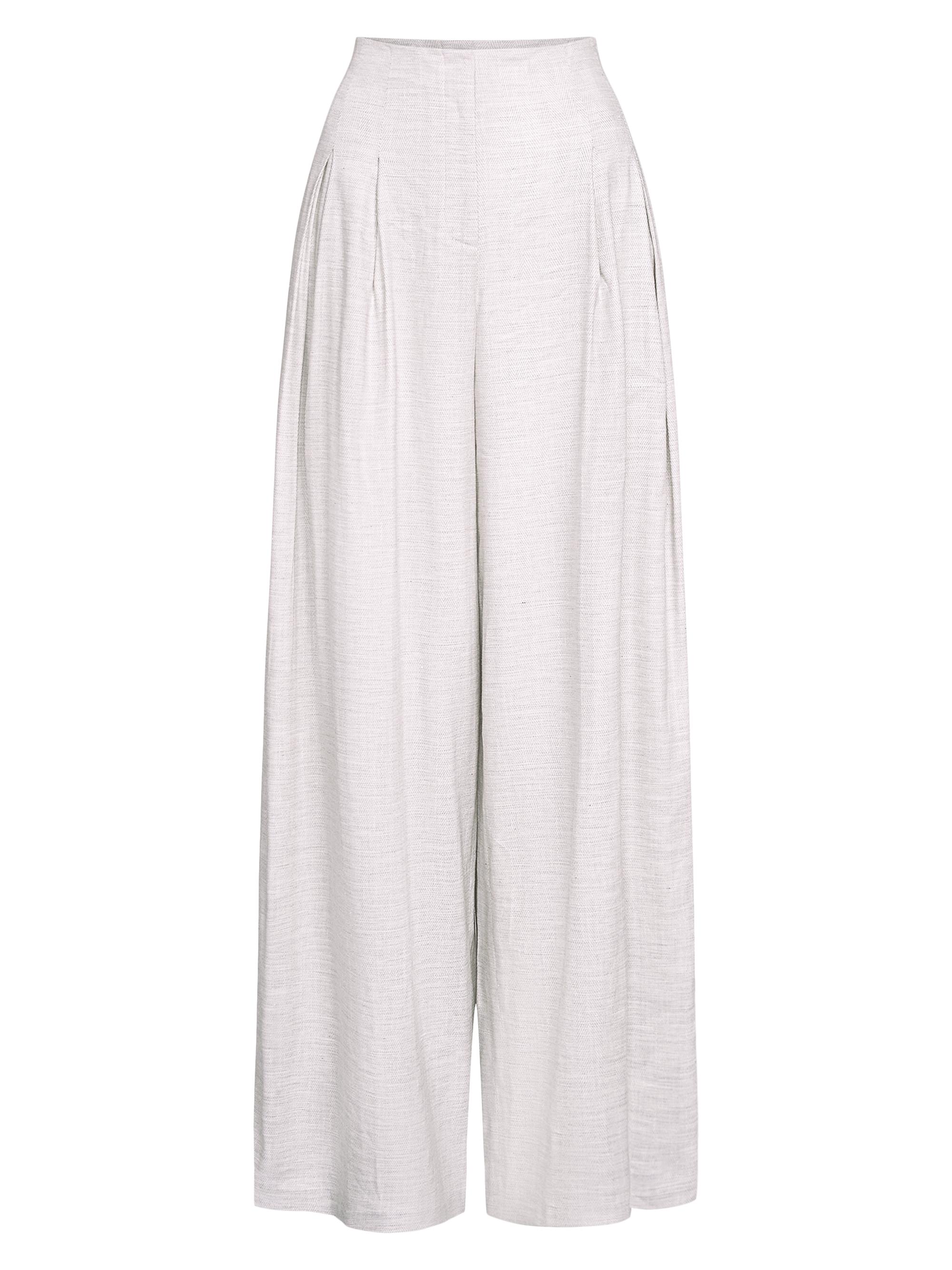 TWP Women's Drew Wide-Leg Trousers - Grey