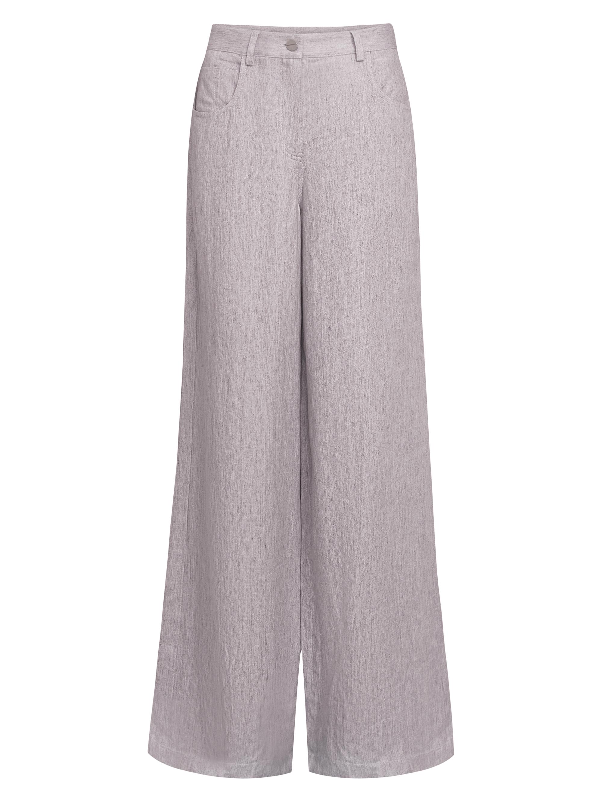 TWP Women's Tiny Dancer Wide-Leg Pants - Light Heather Grey
