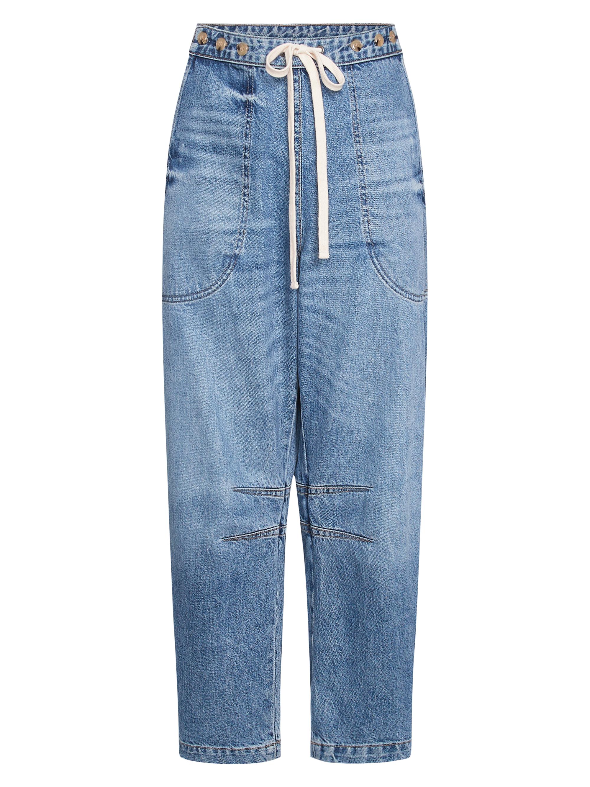 TWP Women's Jetties Beach Barrel-Leg Jeans - Vintage Wash