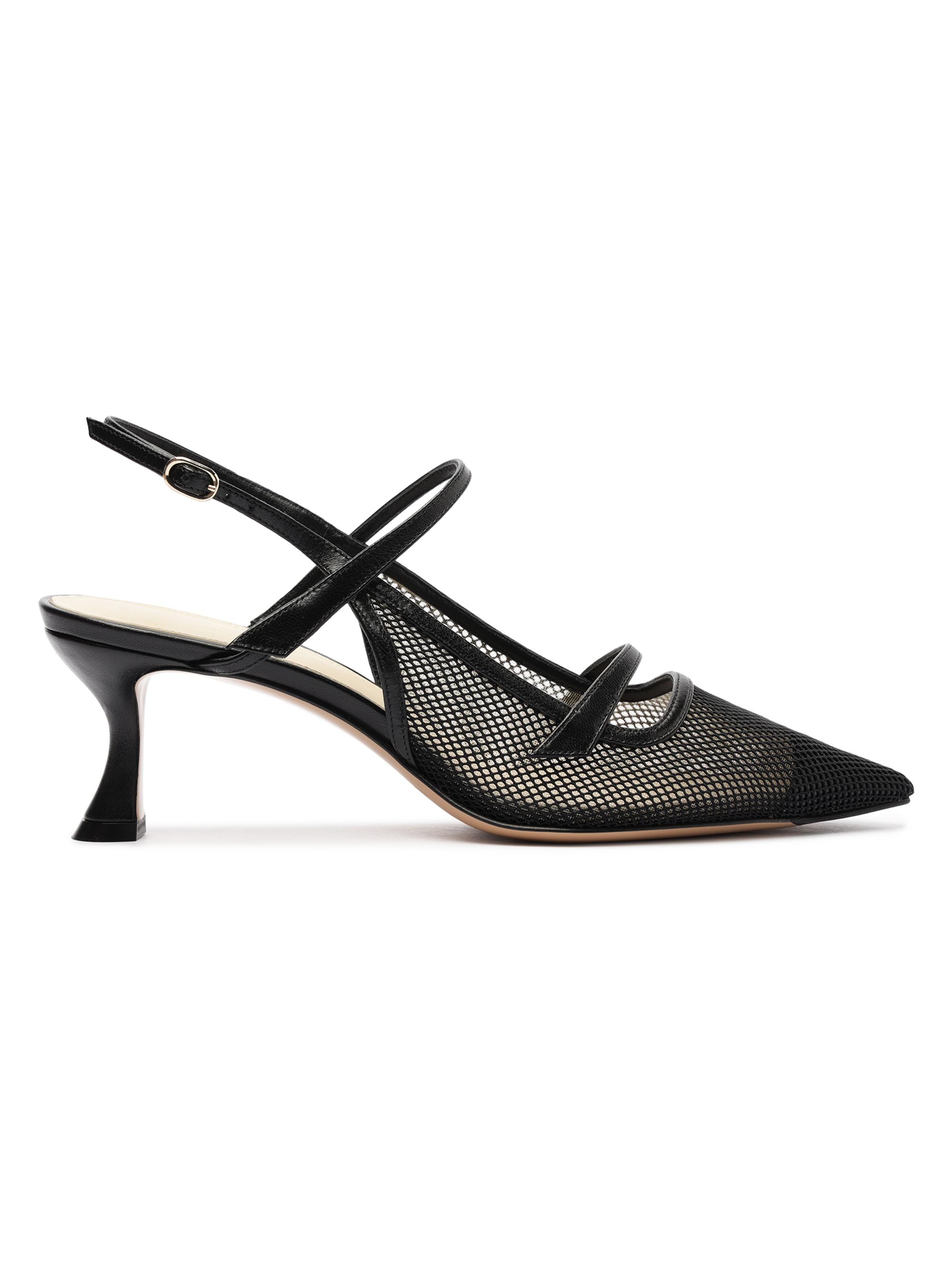 Alexandre Birman Women's Tita 60MM Mesh & Leather Pumps - Creamy