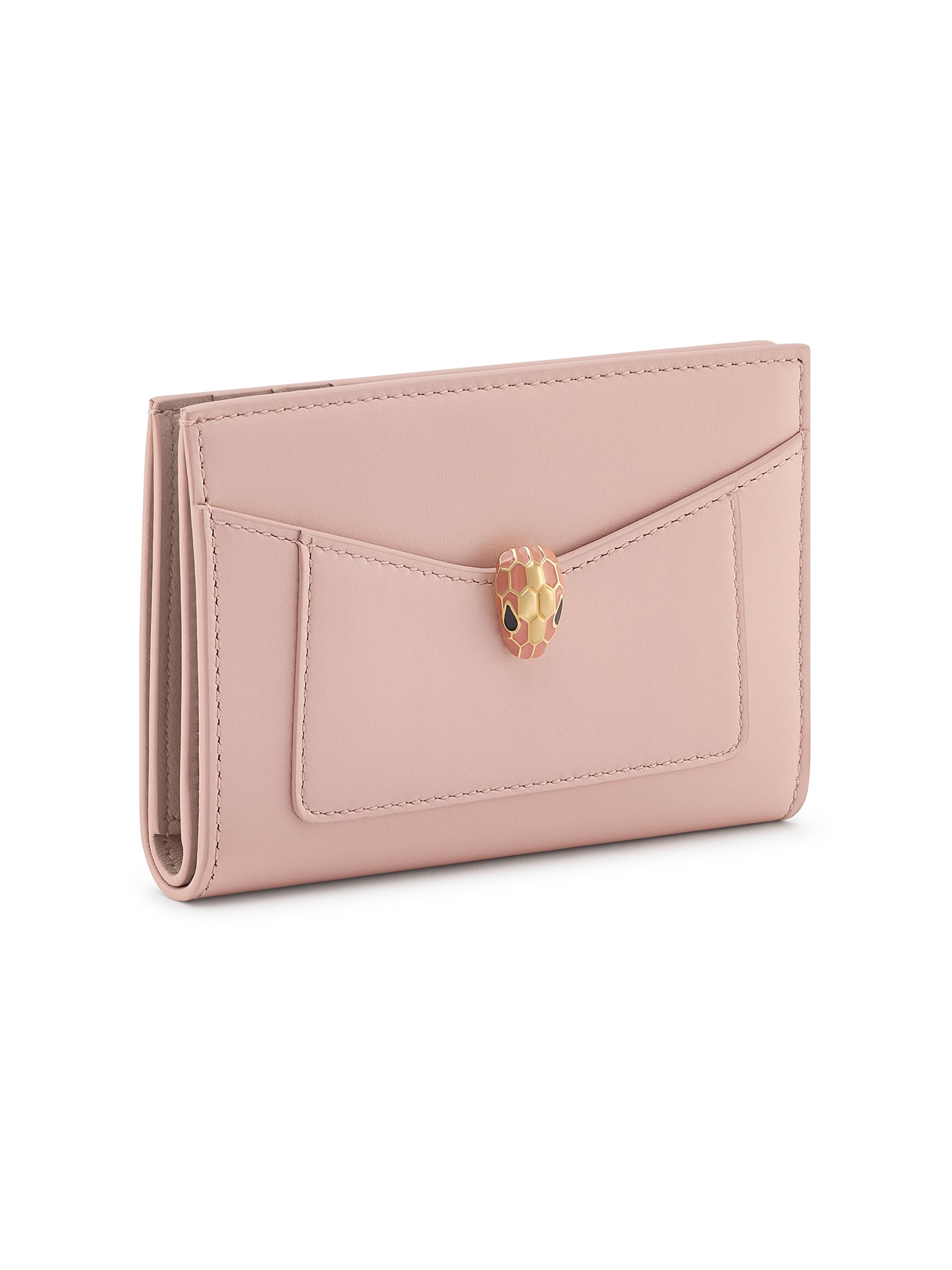 BVLGARI Women's Serpenti Forever Leather Card Case - Star Rose Pink