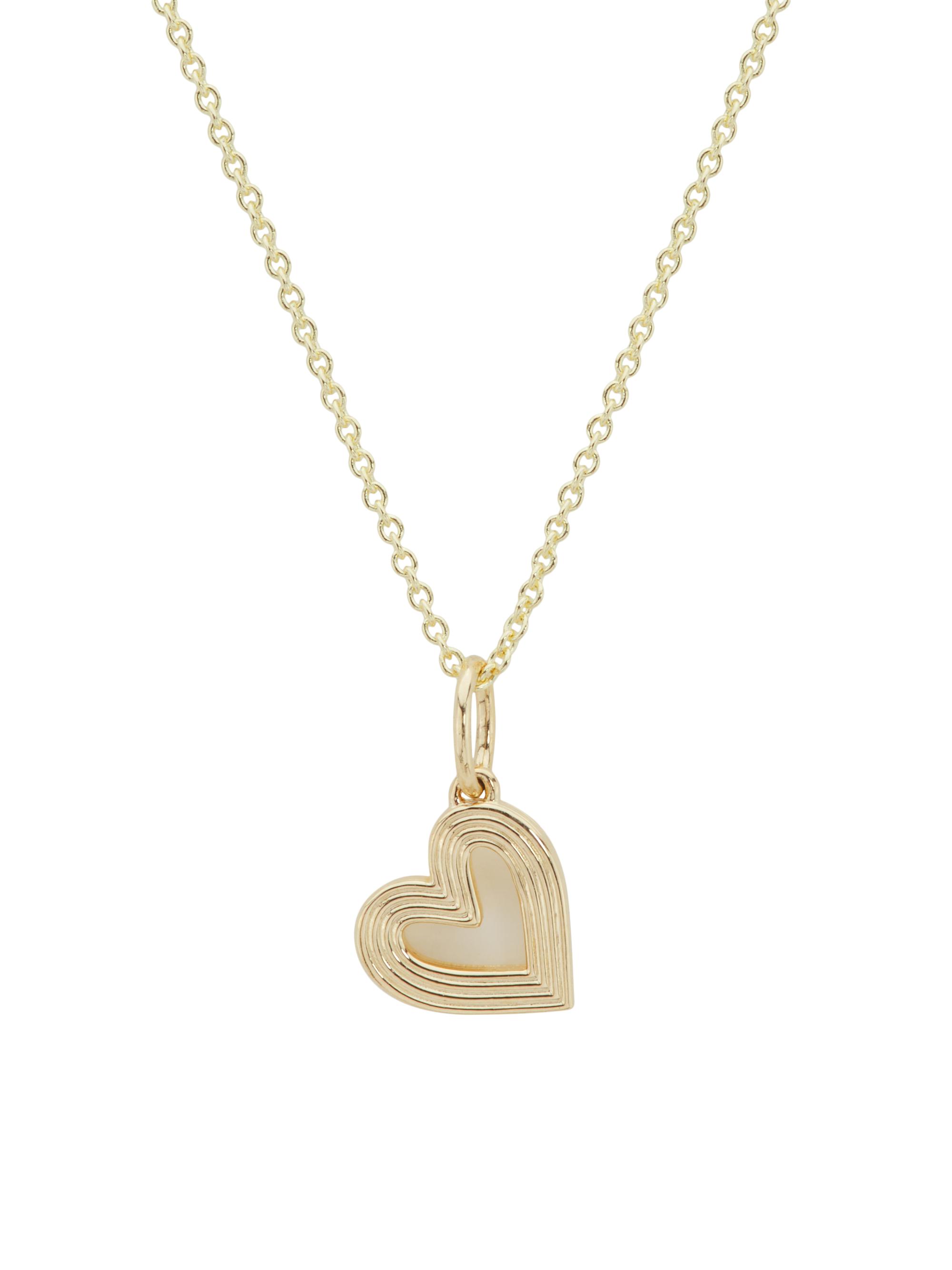 Sydney Evan Women's Love Notes 14K Yellow Gold Fluted Heart Pendant Necklace - Yellow Gold