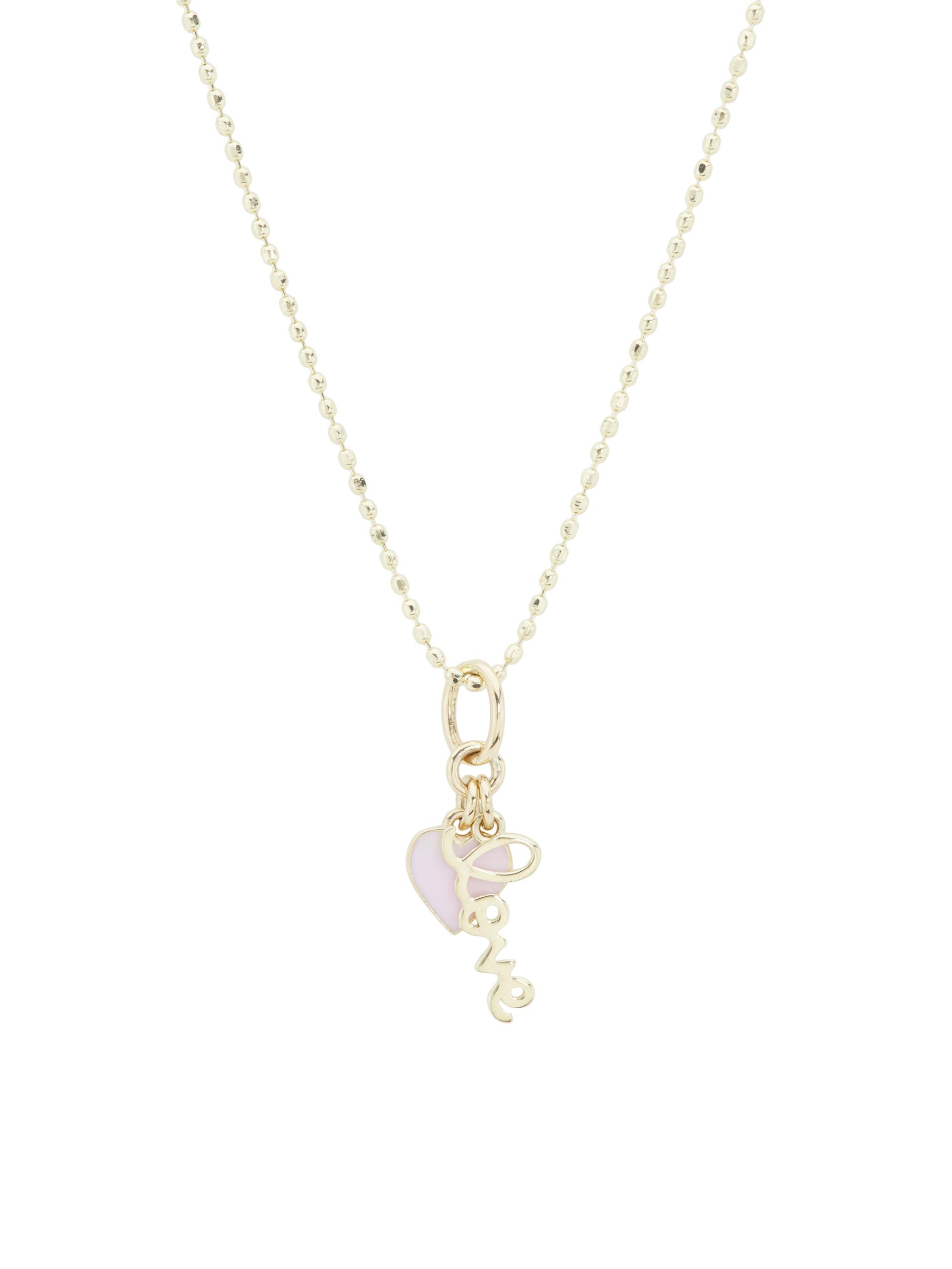 Sydney Evan Women's Love Notes 14K Yellow Gold & Enamel Double Charm Necklace - Yellow Gold