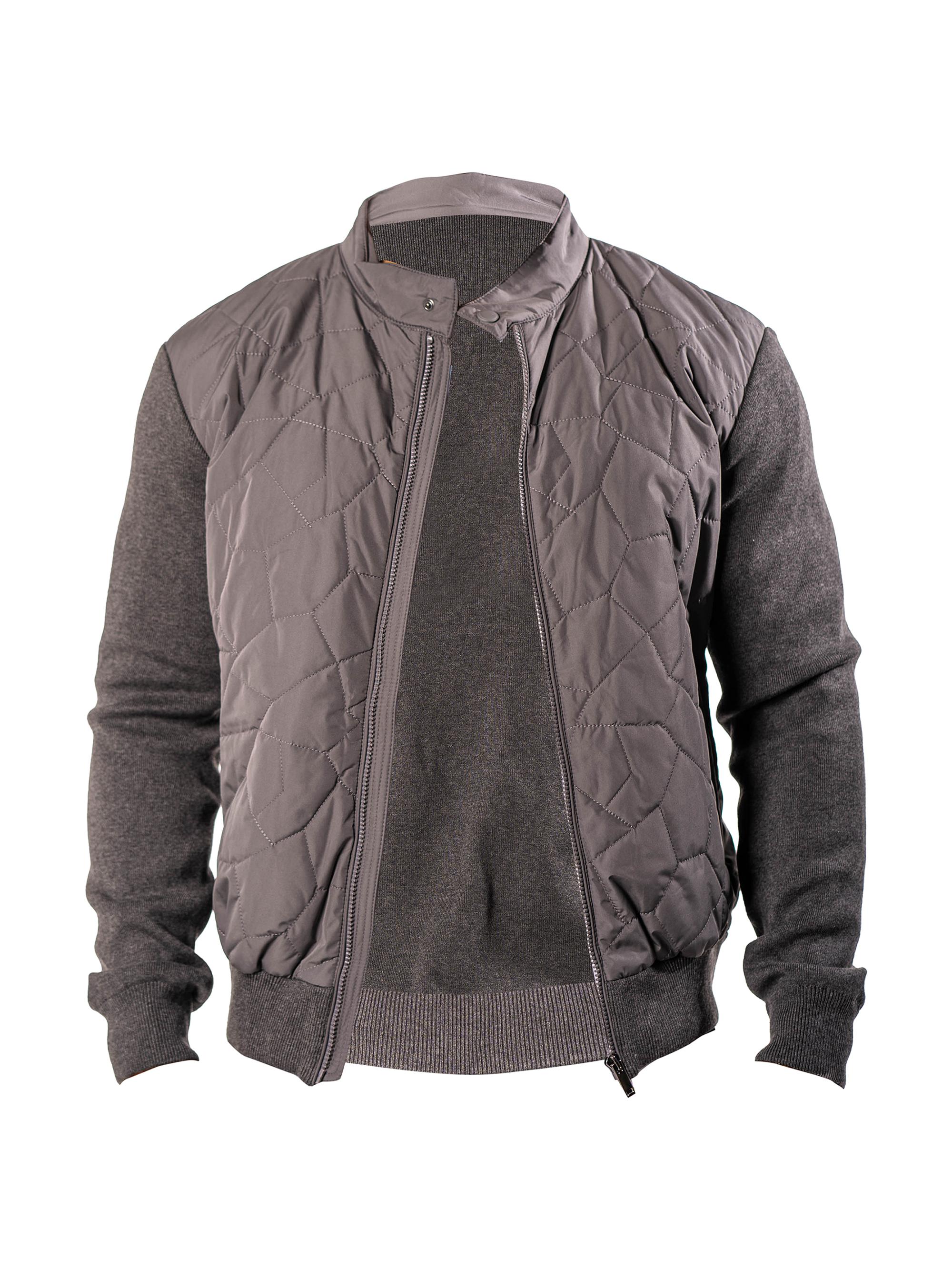 Maceoo Men's Bomber Jacket - Grey