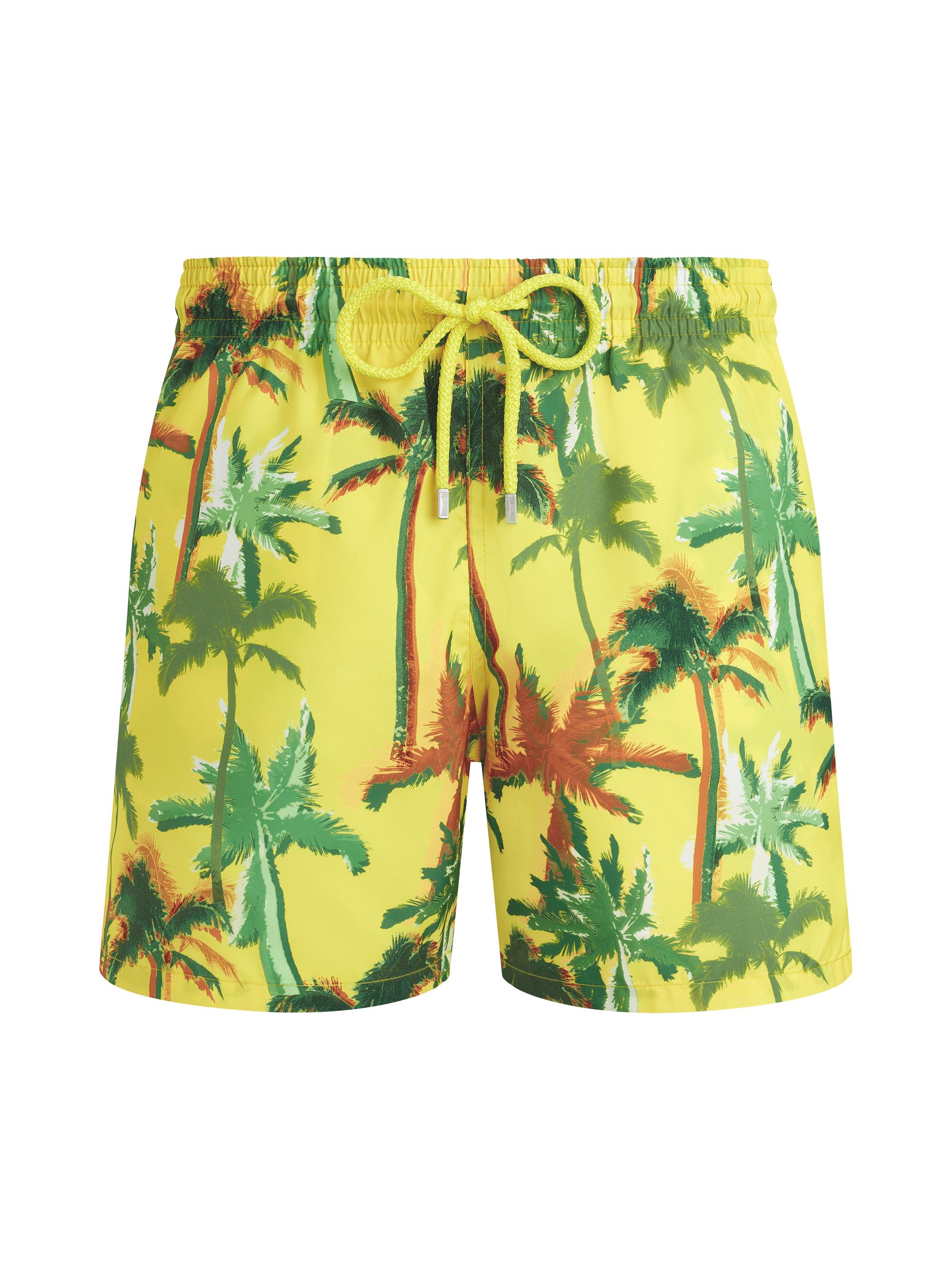 Vilebrequin Men's Palms Offset Swim Trunks - Soleil