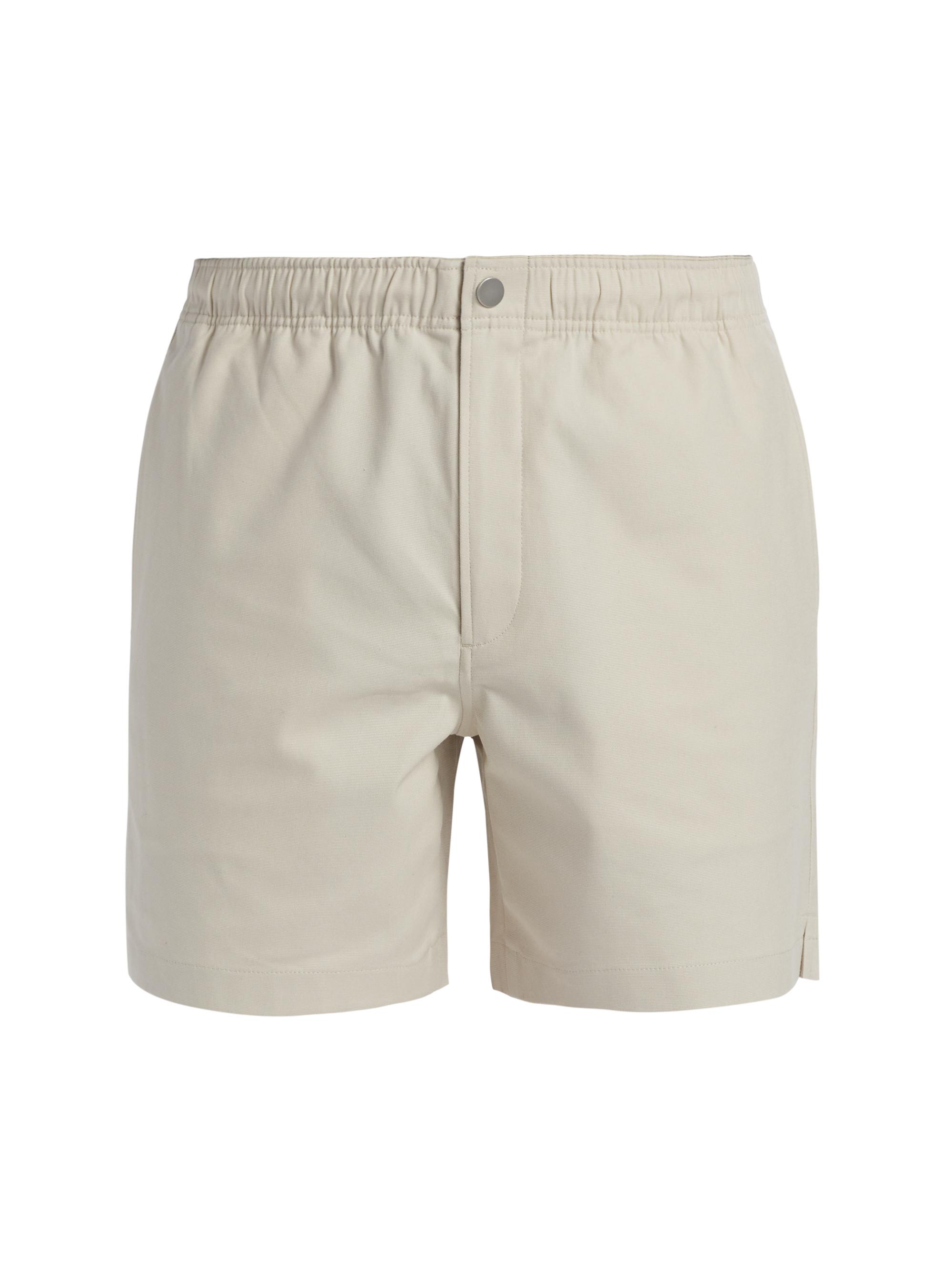 Theory Men's Easy Stretch Canvas Shorts - Sand