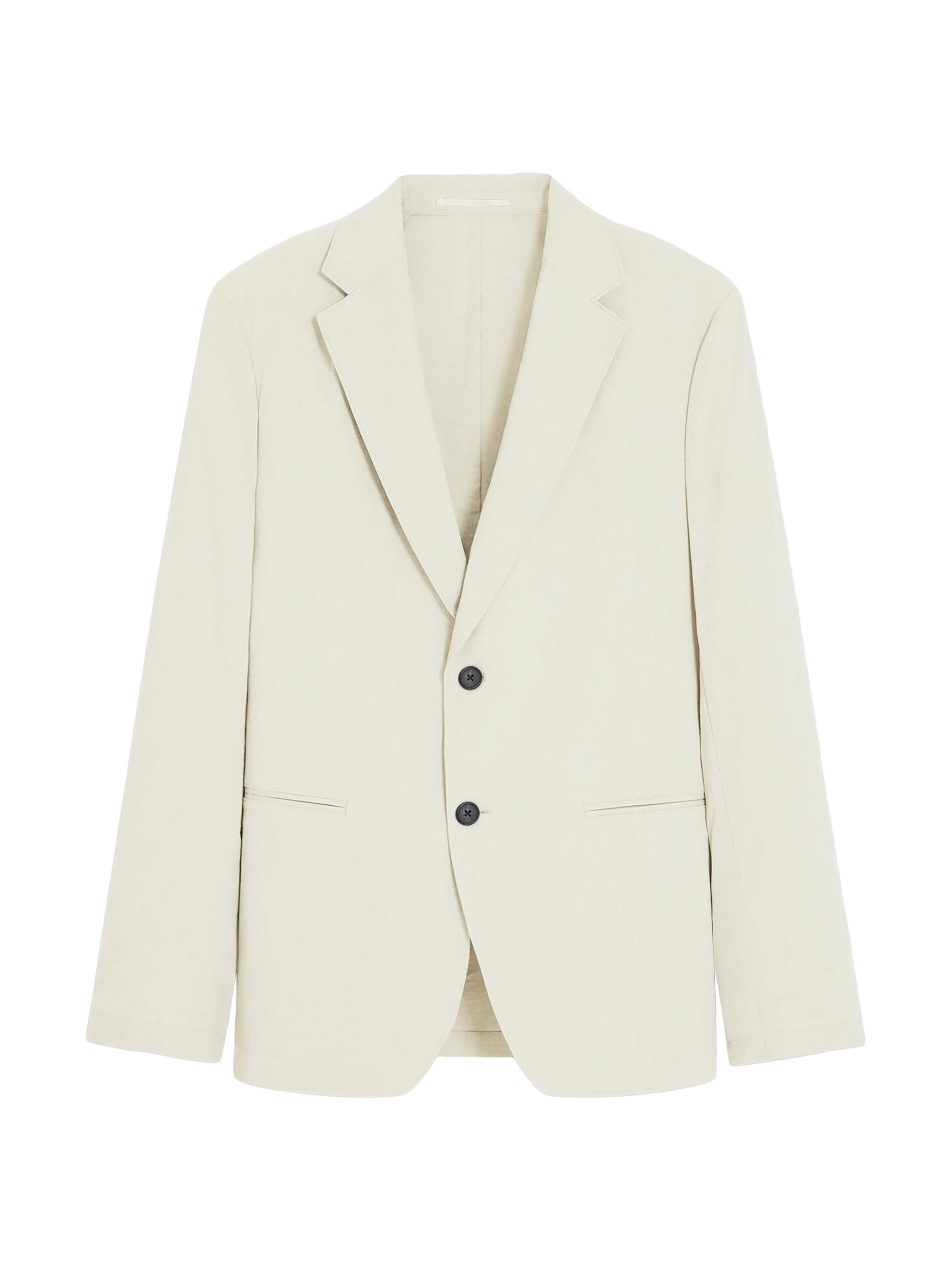 Theory Men's Clinton Stretch-Linen Blazer - Eggshell