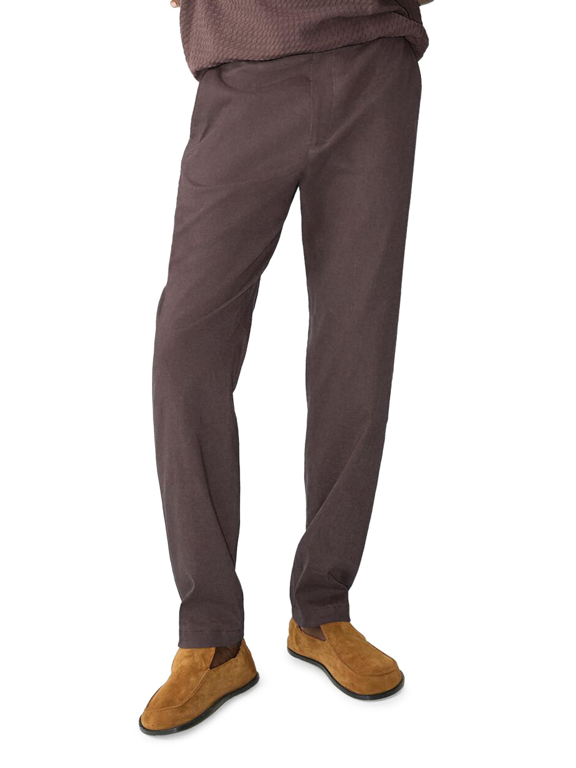 Theory Curtis Stretch-Linen Pants | Saks Fifth Avenue