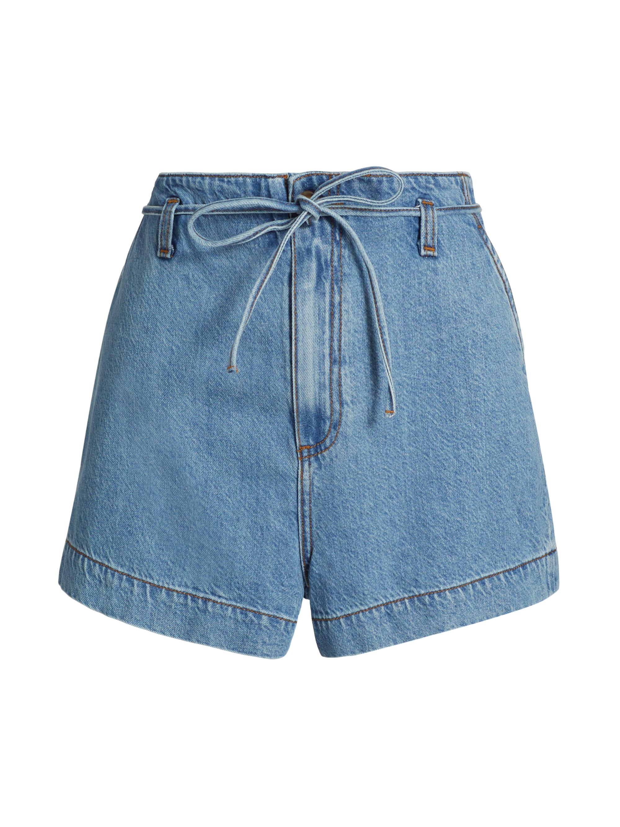 Paige Women's Anessa Denim Tie-Waist Shorts - Tranquility