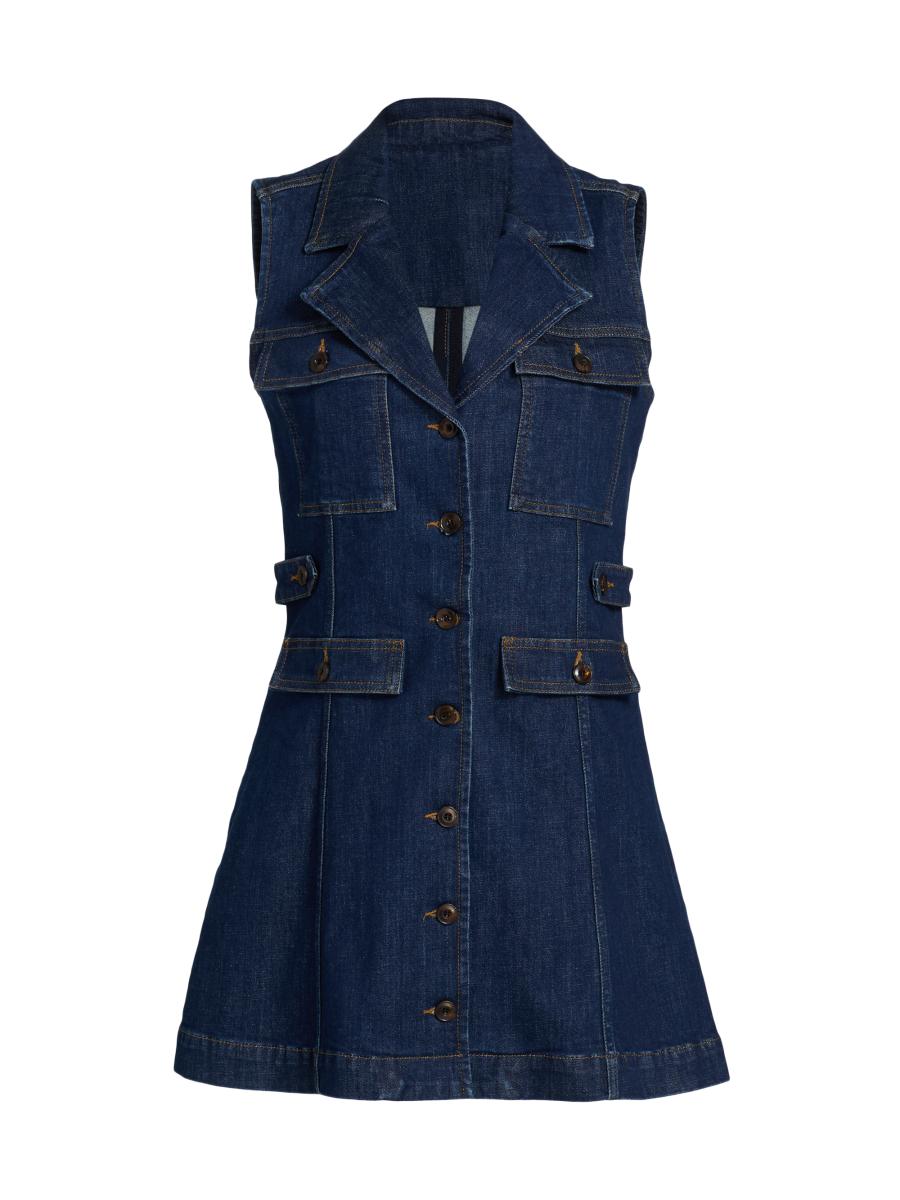 Paige Women's Andria Denim Button-front Minidress