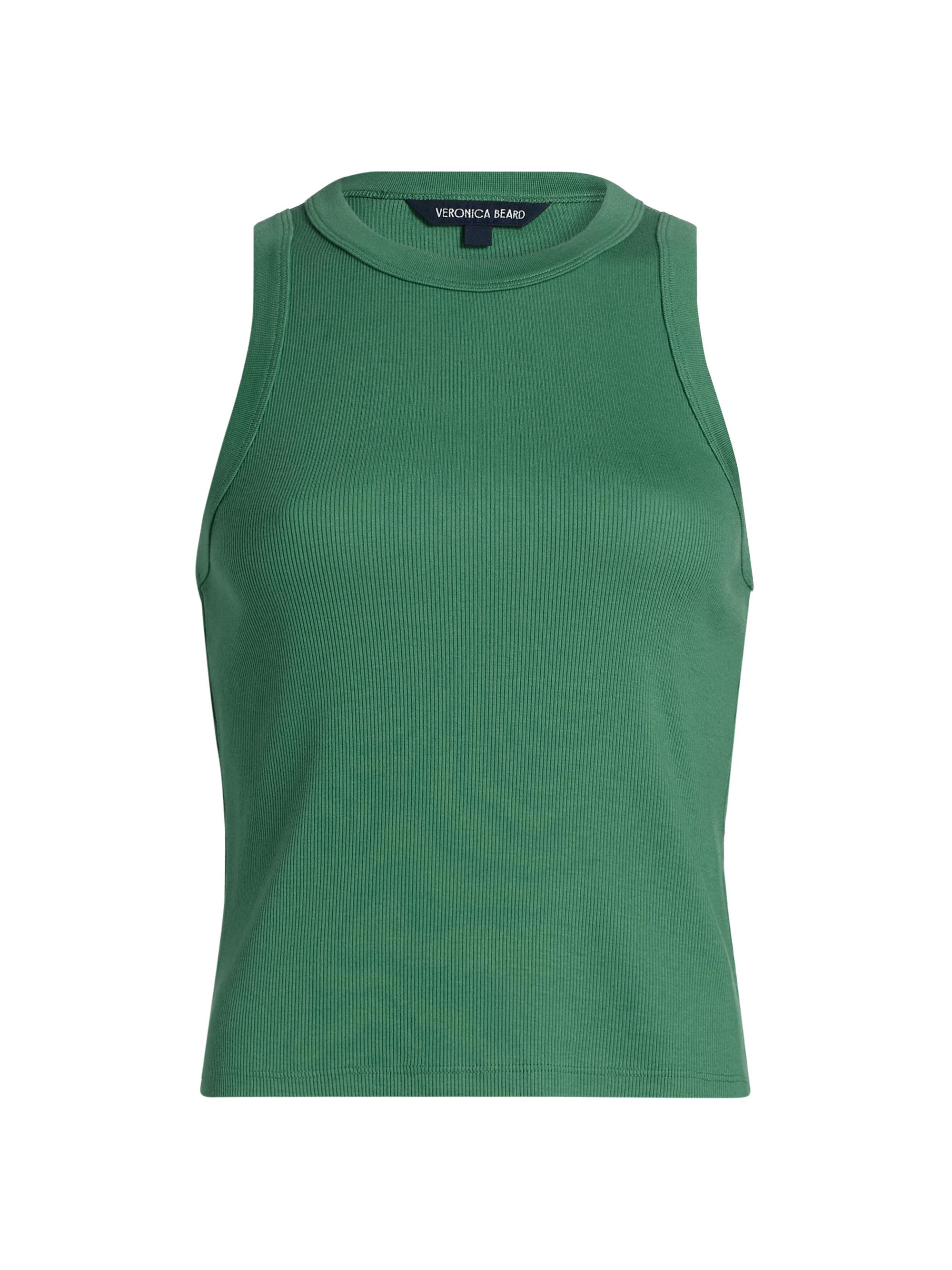 Veronica Beard Women's Jordyn Cotton Crop Tank - Clover