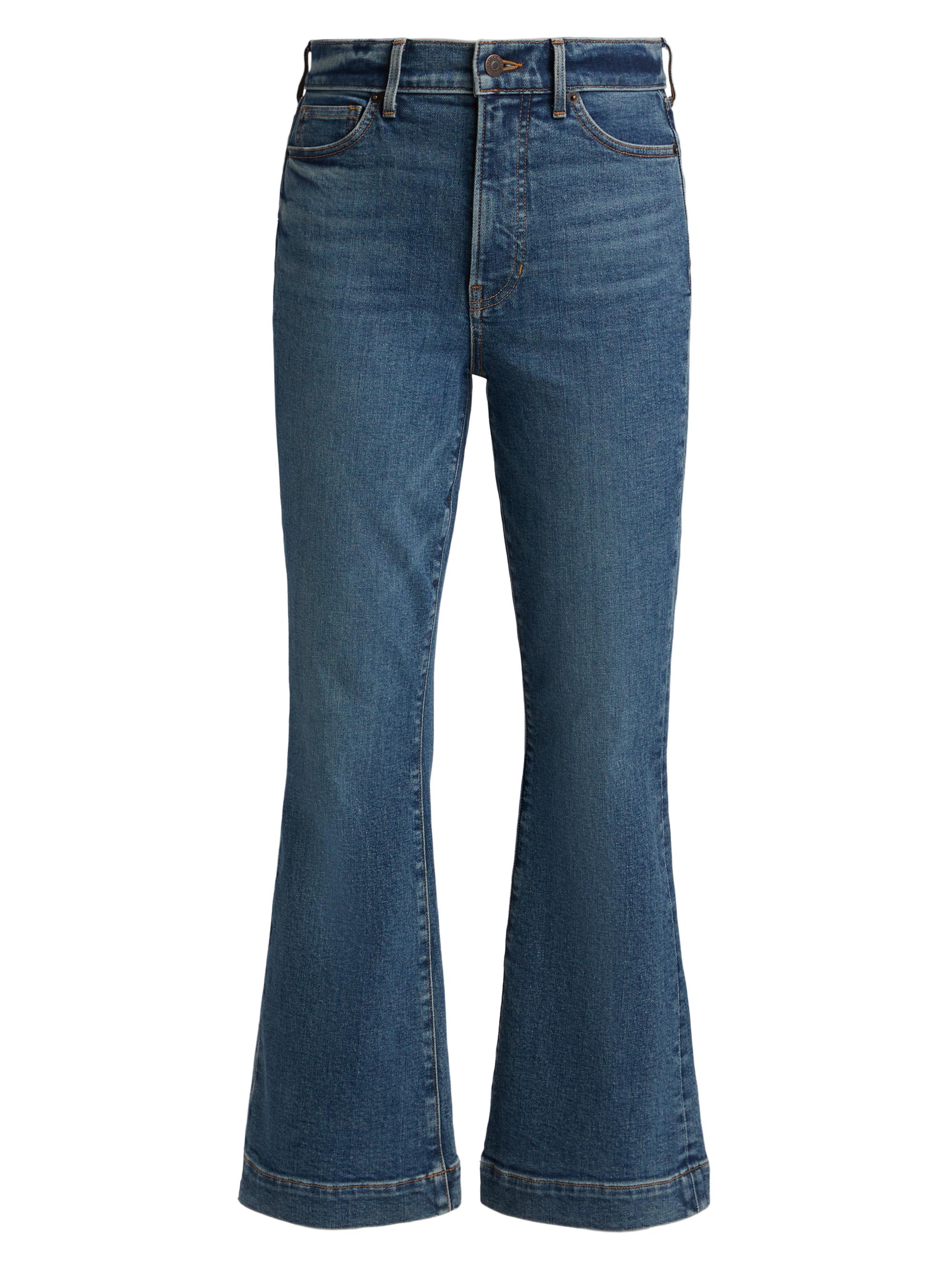 Veronica Beard Women's Carson High-Rise Ankle Flare Jeans - Roadside Blue