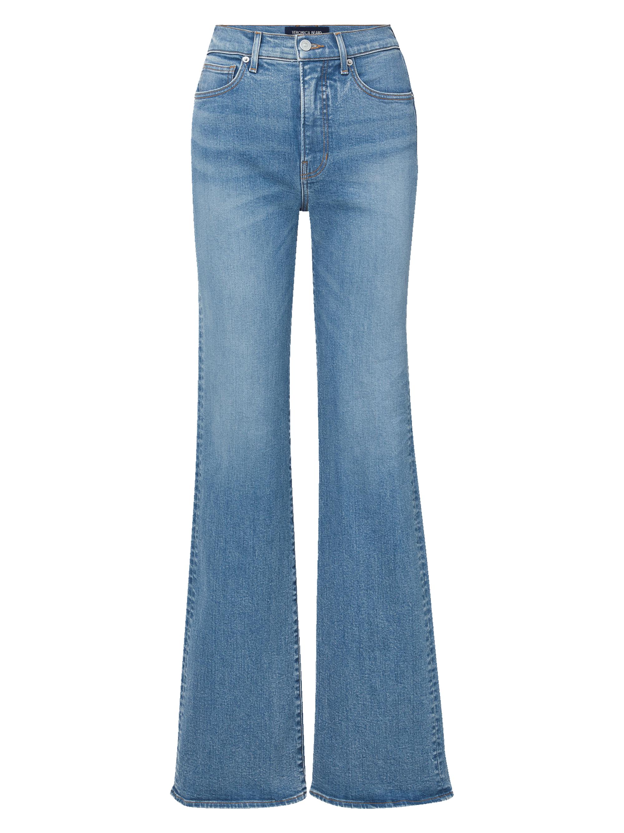 Veronica Beard Women's Crosbie High-Rise Flare Jeans - Ripple Haze