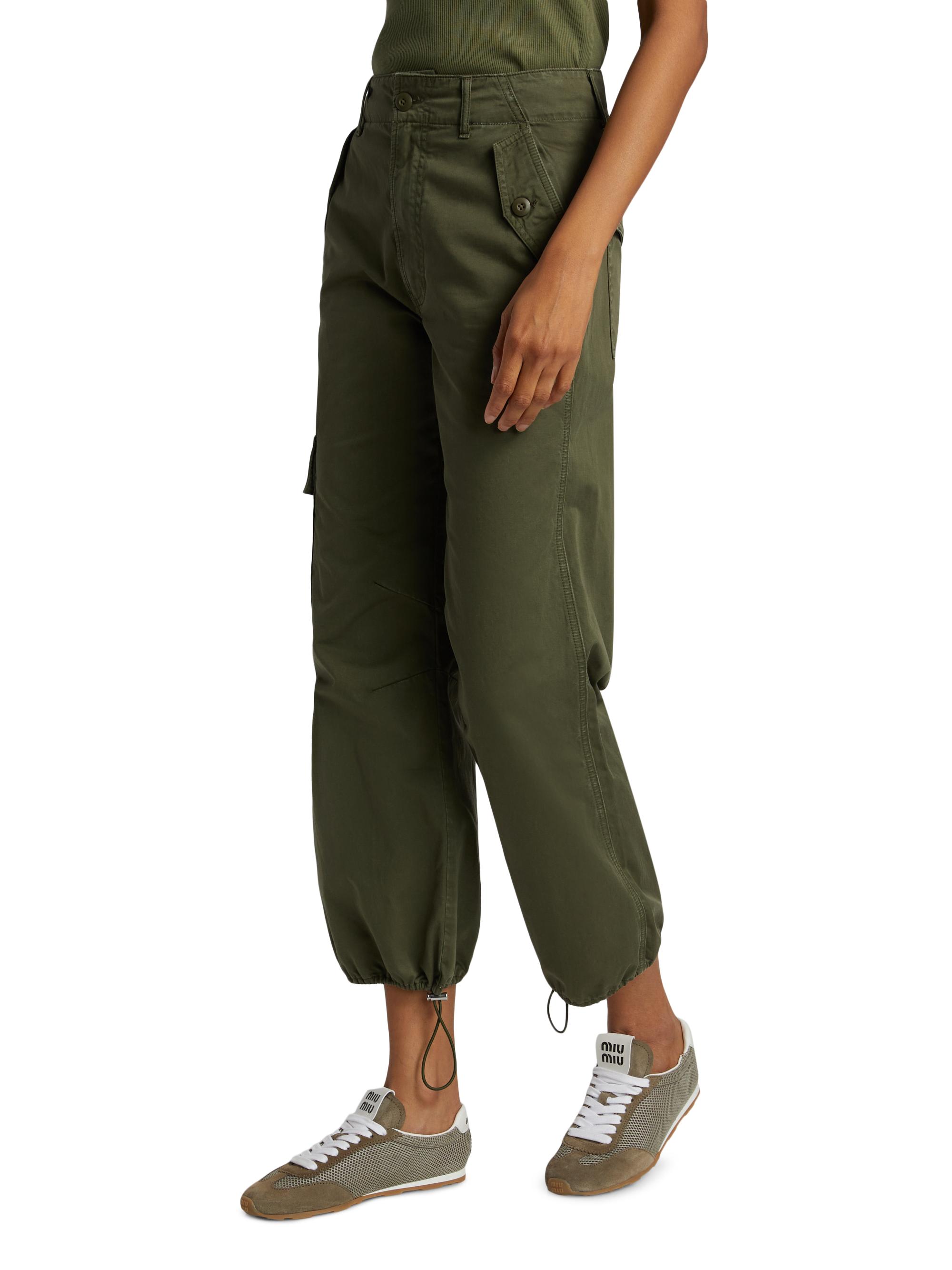 Veronica Beard Mandy Cotton Crop Parachute Pants | Saks Fifth Avenue