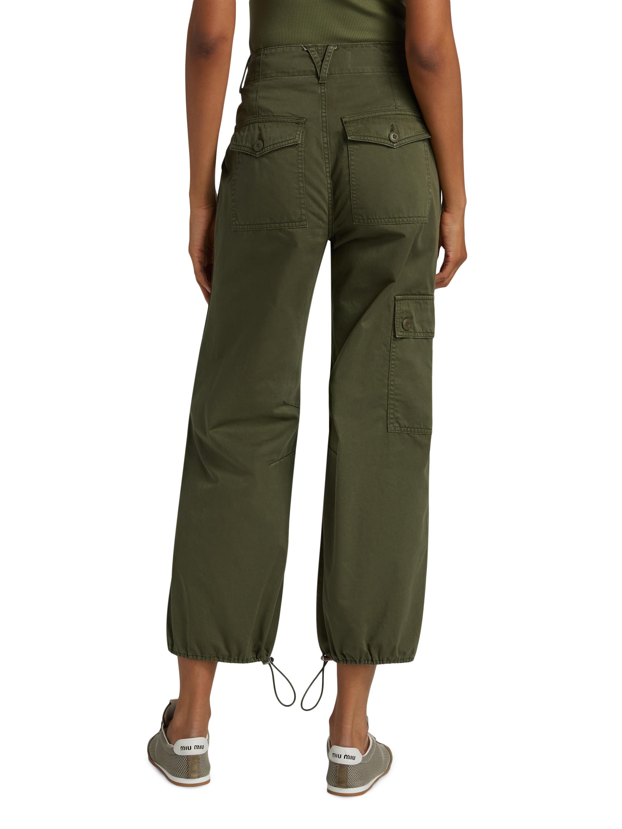 Veronica Beard Mandy Cotton Crop Parachute Pants | Saks Fifth Avenue