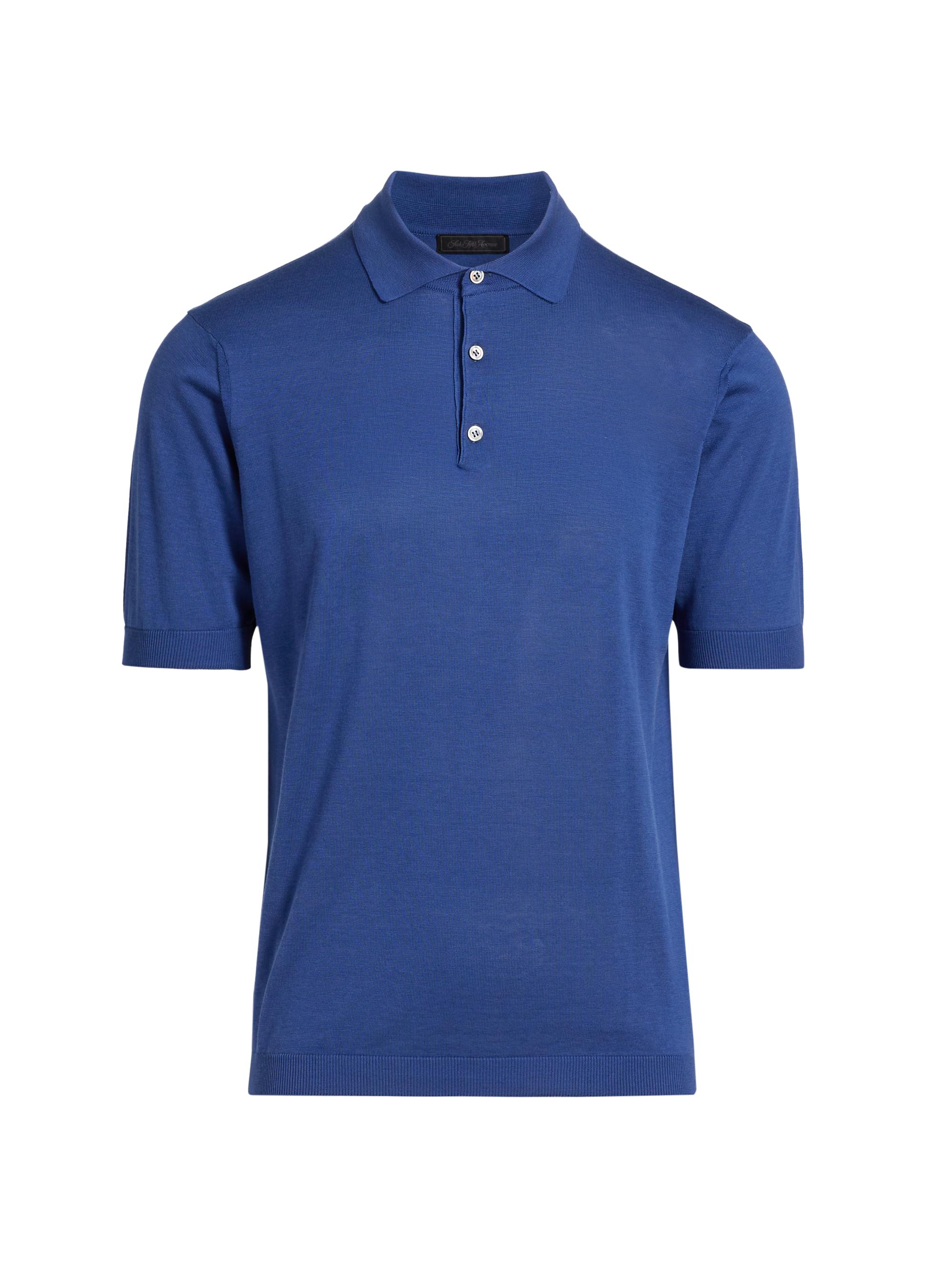 Saks Fifth Avenue Zip Intarsia Polo Shirt | Saks Fifth Avenue