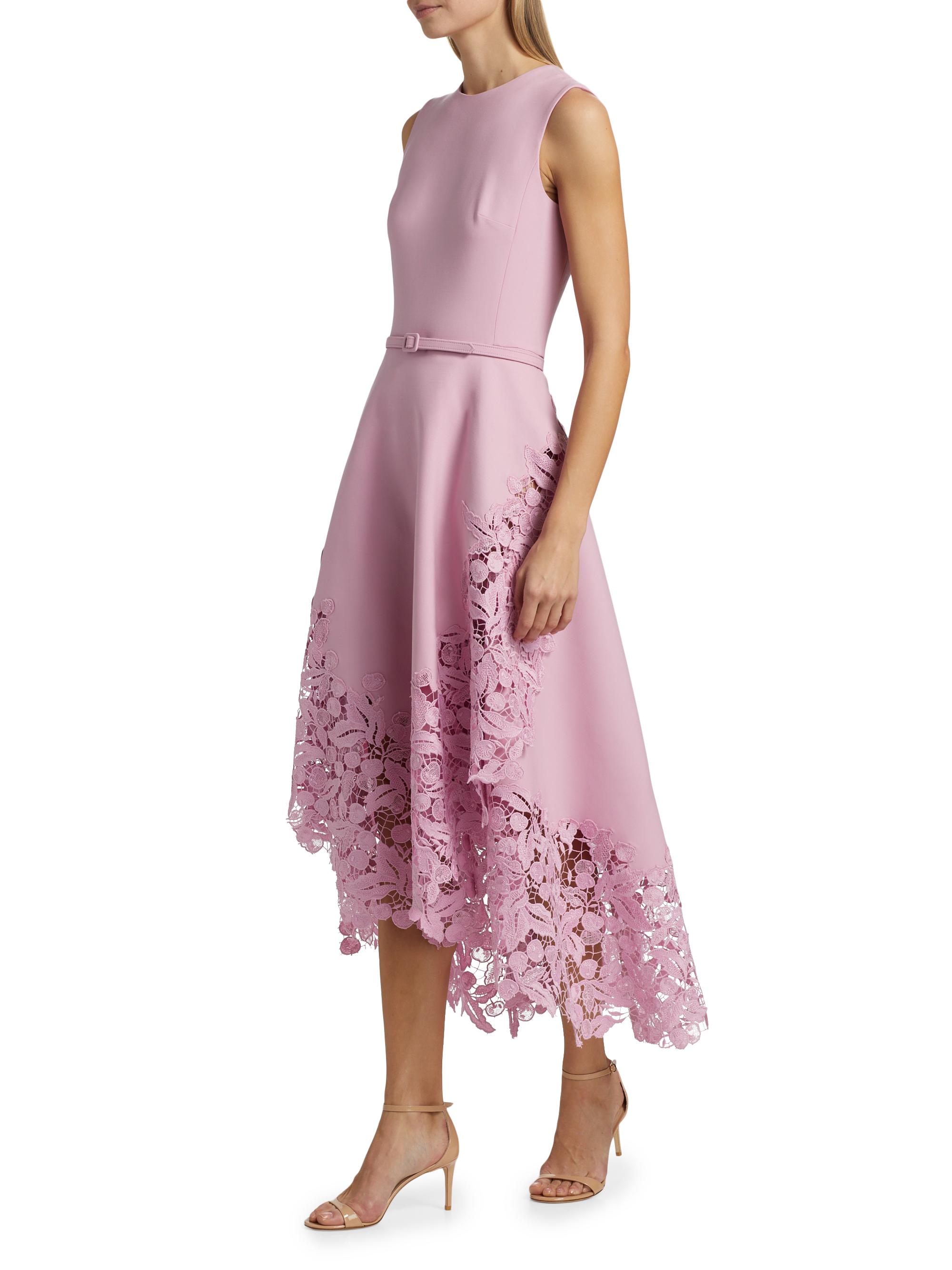 chinese dress ladies Delicate Lace Midi Dress