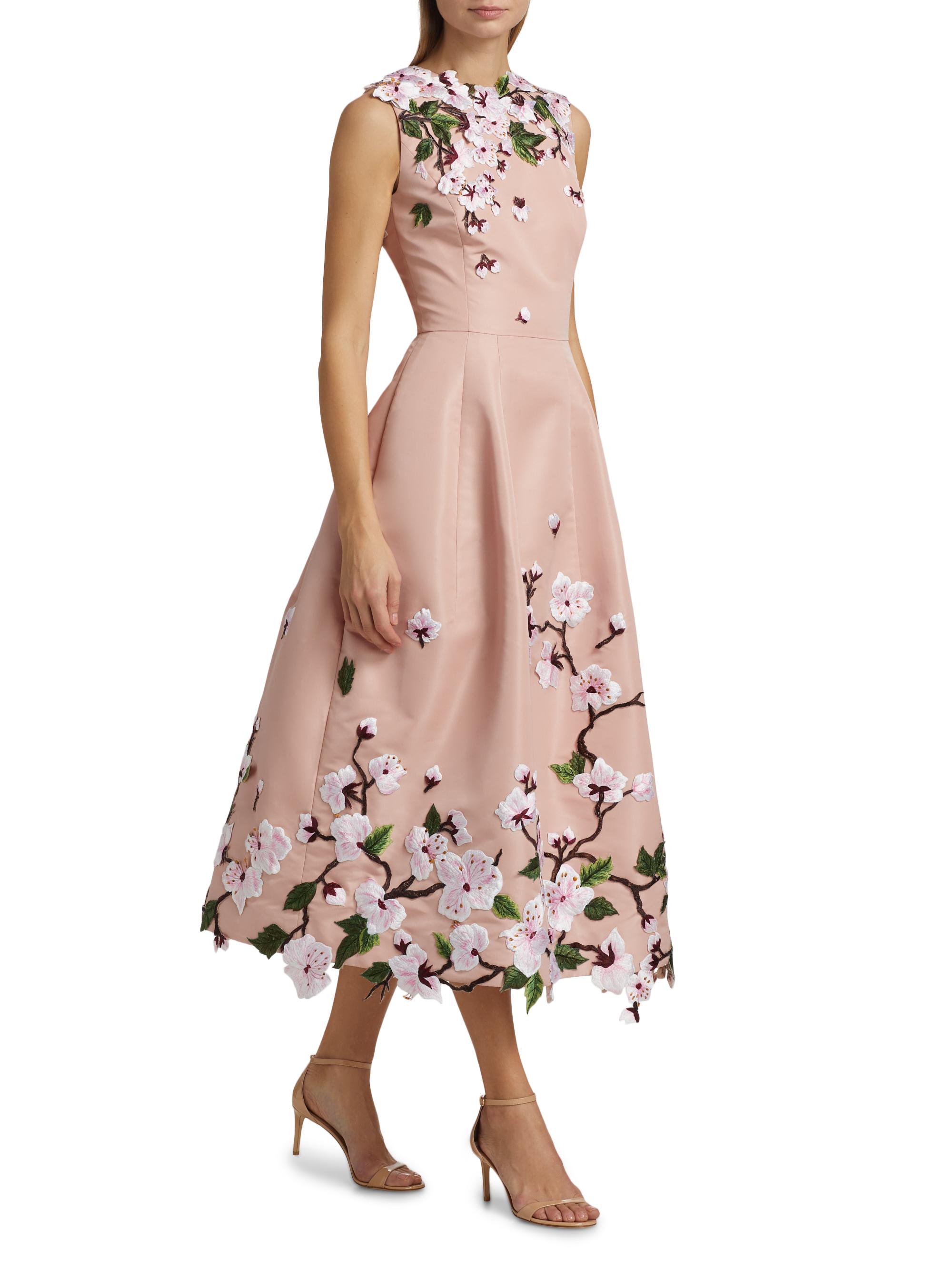 grecian style formal dresses Peach Pink Flower Sweetheart A-line Prom Formal Dress main image 1