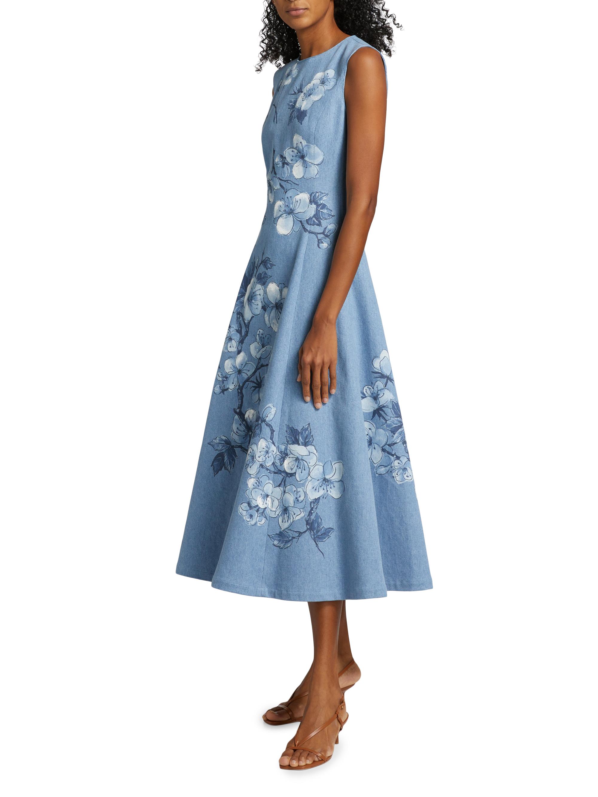 Cherry Blossom Denim Dress