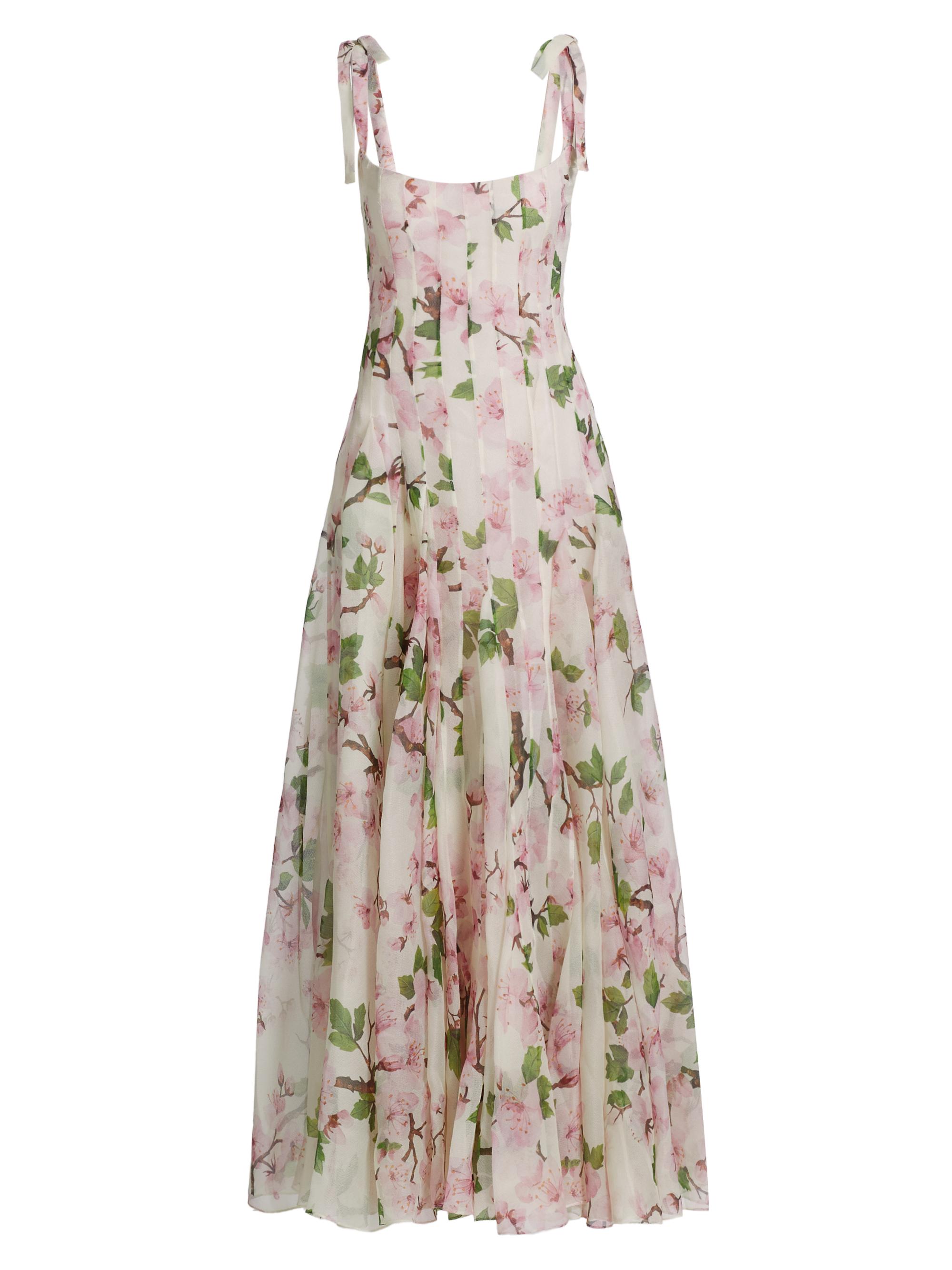 Oscar de la Renta Women's Cherry Blossom Organza Gown - Pink