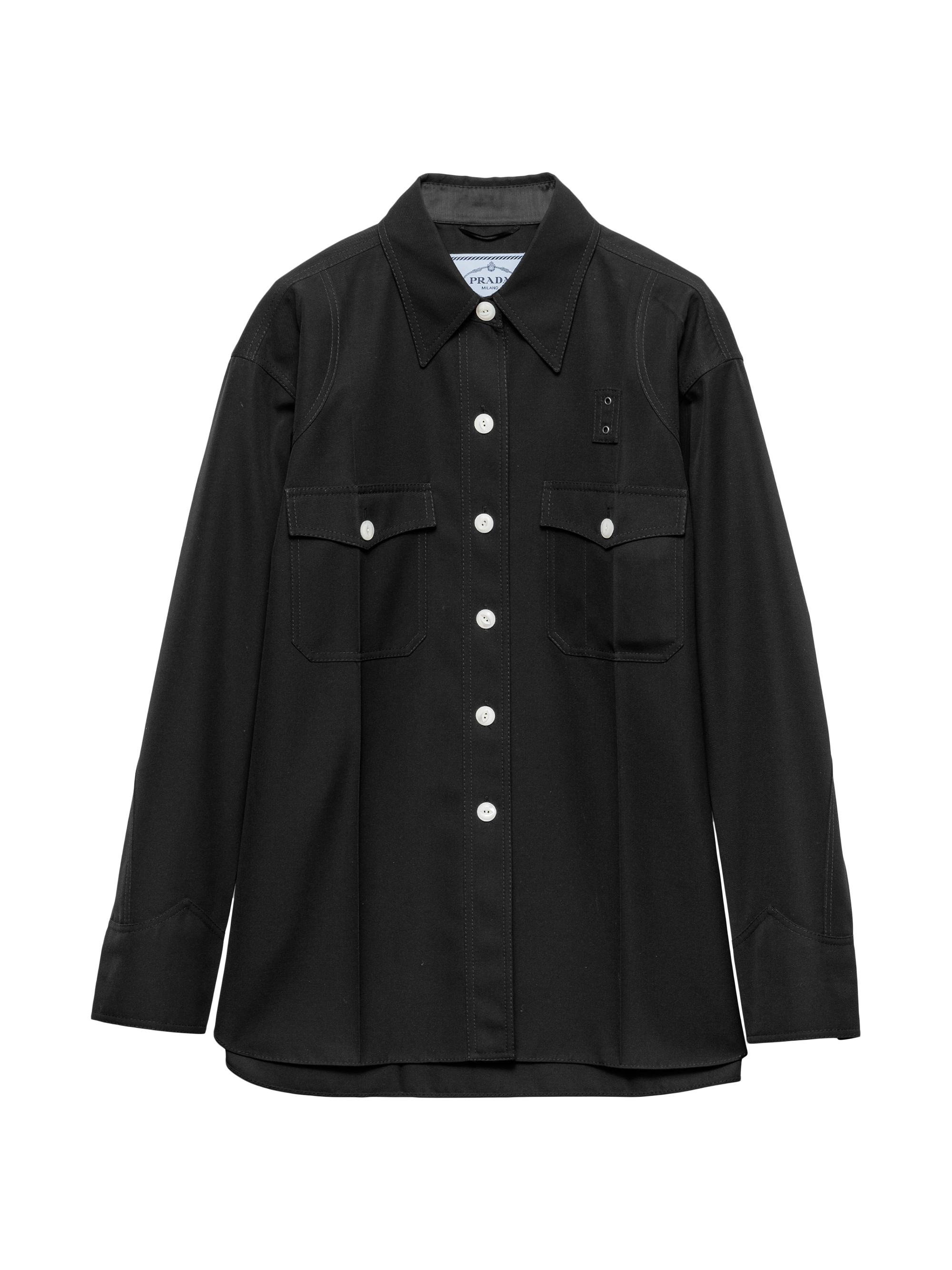 Prada Women's Gabardine Shirt - Black
