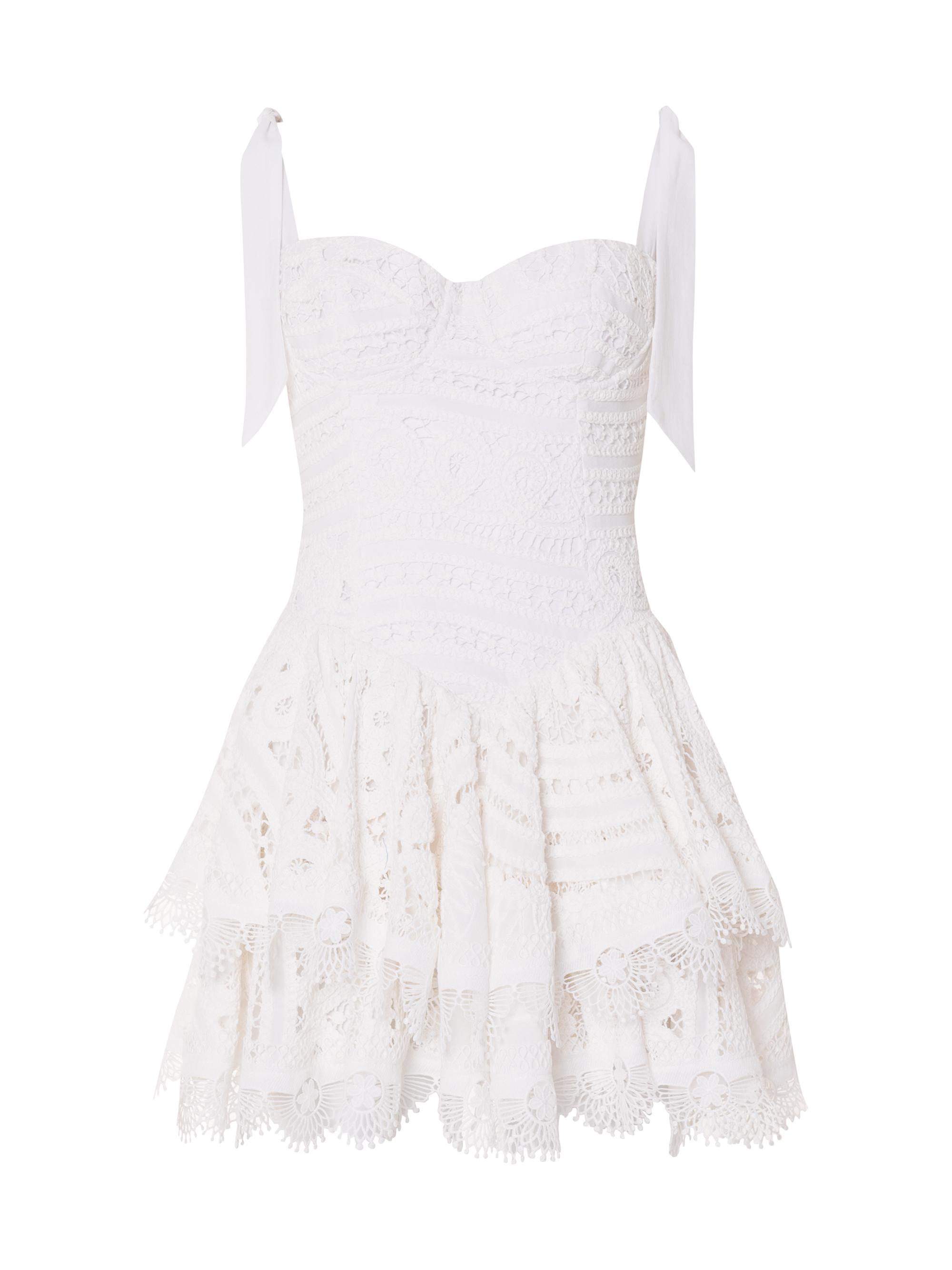 PatBO Women's Rythmic Lace Minidress - Off White