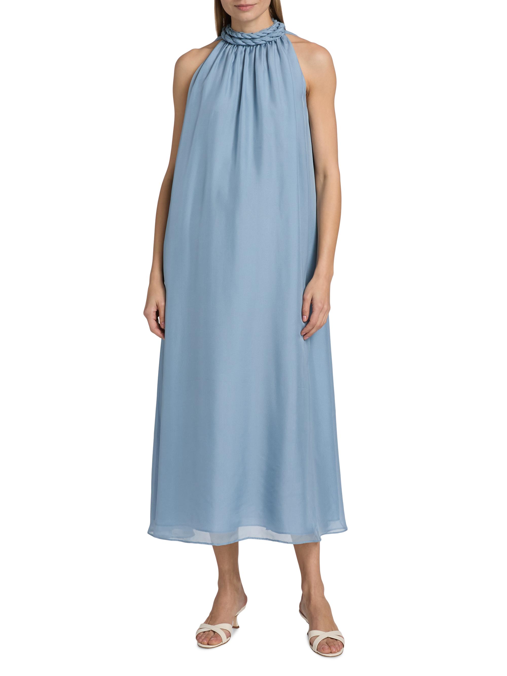Azeeza Dany Chiffon Braided Belt Midi-Dress | Saks Fifth Avenue