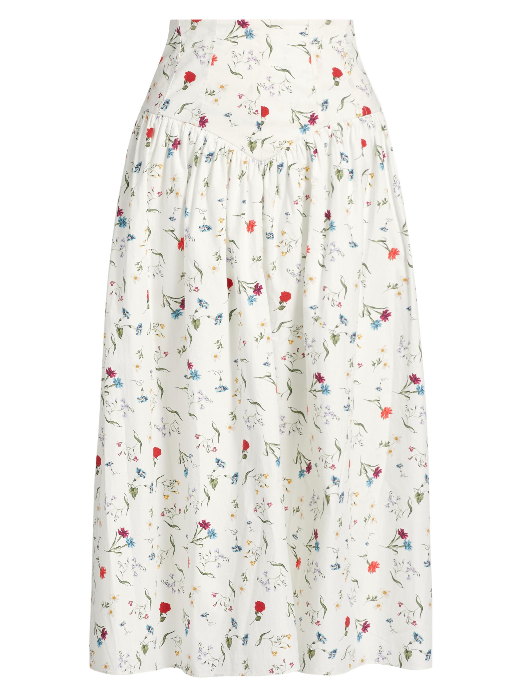 Azeeza Women's Noora Poplin Midi-Skirt - Multi Floral