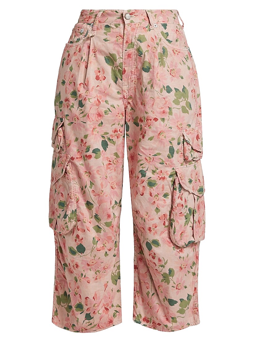 Shop R13 Floral Cotton Crop Cargo Pants | Saks Fifth Avenue Shop R13 Floral Cotton Crop Cargo Pants | Saks Fifth Avenue