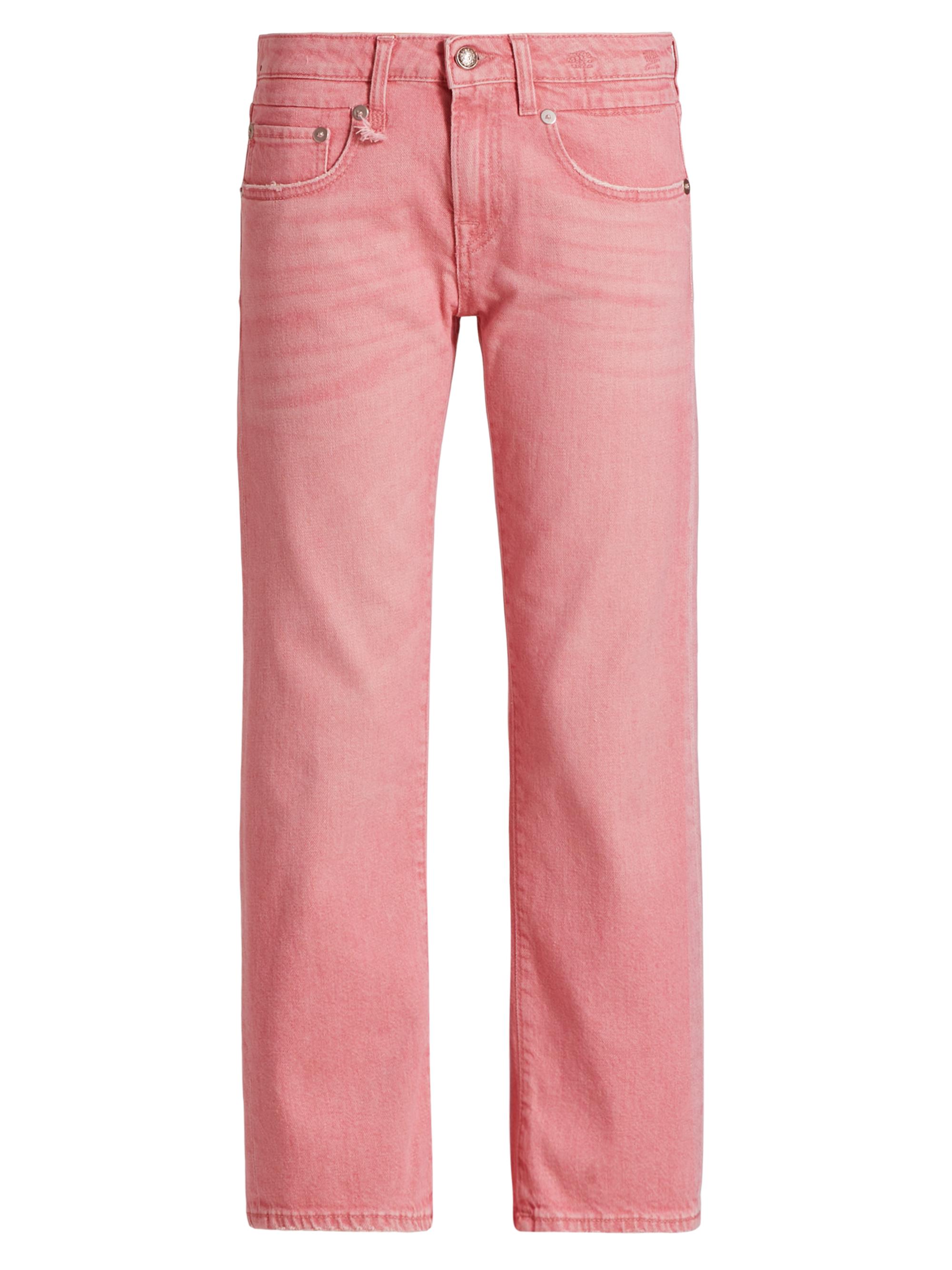 R13 Women's Boy Straight-Leg Jeans - Coral Stretch