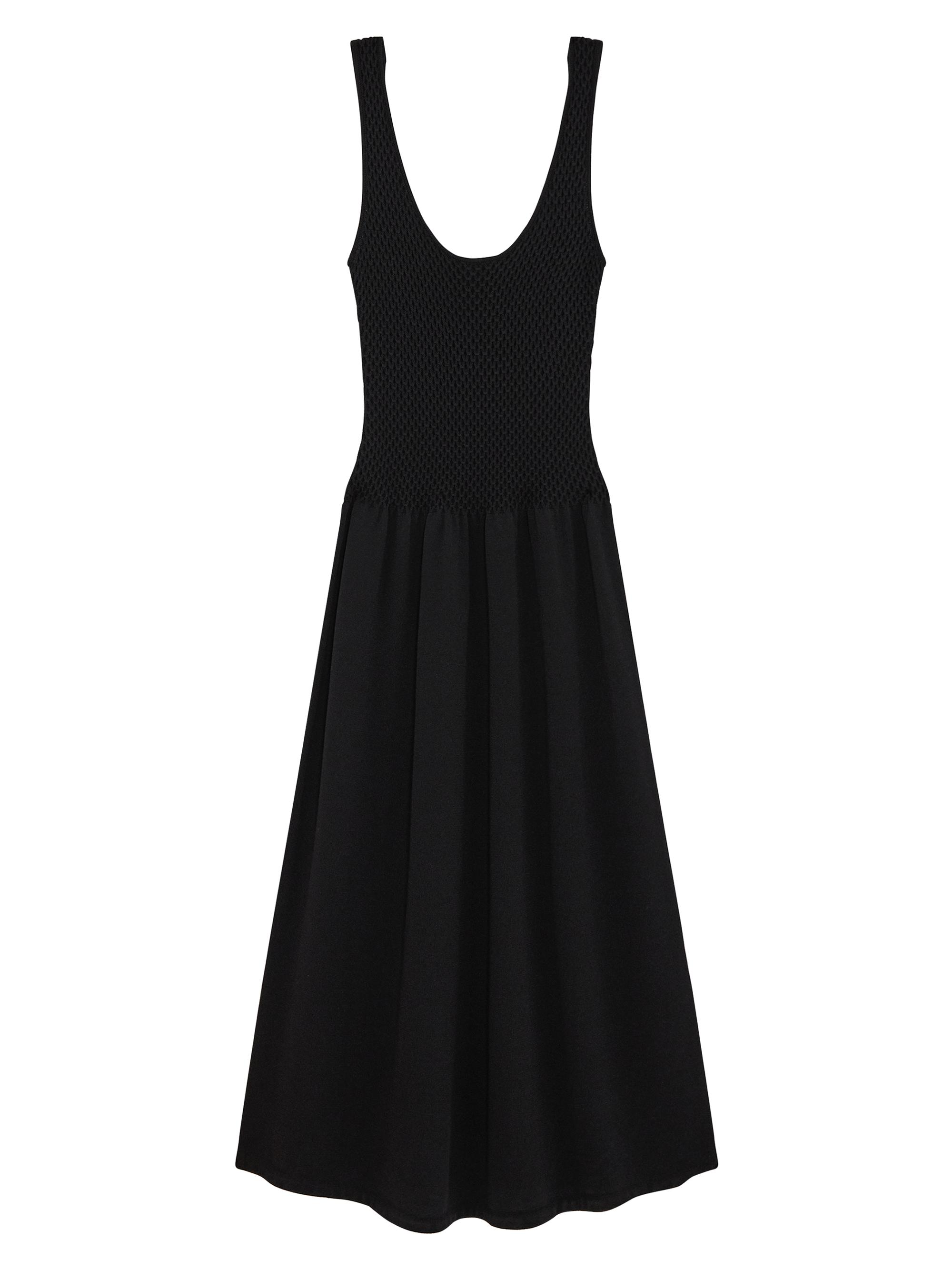 Theory Women's Textured Pima Cotton Blend A-Line Dress - Black