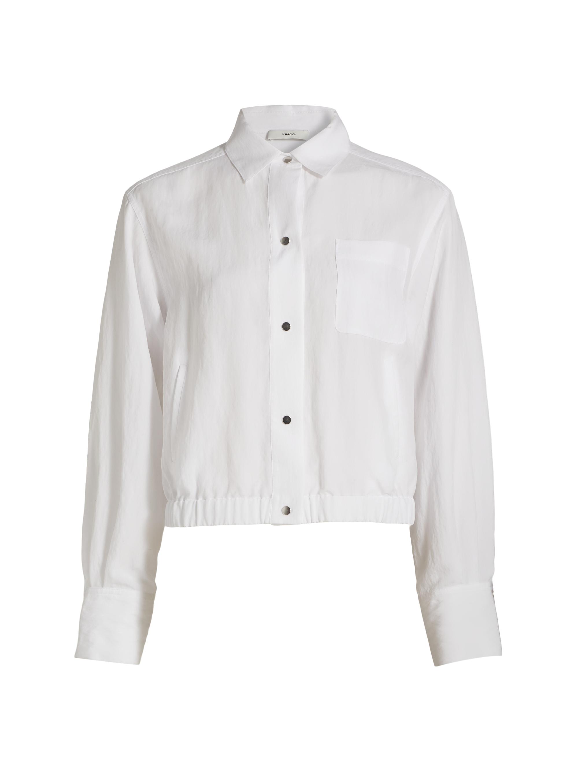 Vince Women's Summer Shirt Jacket - Optic White