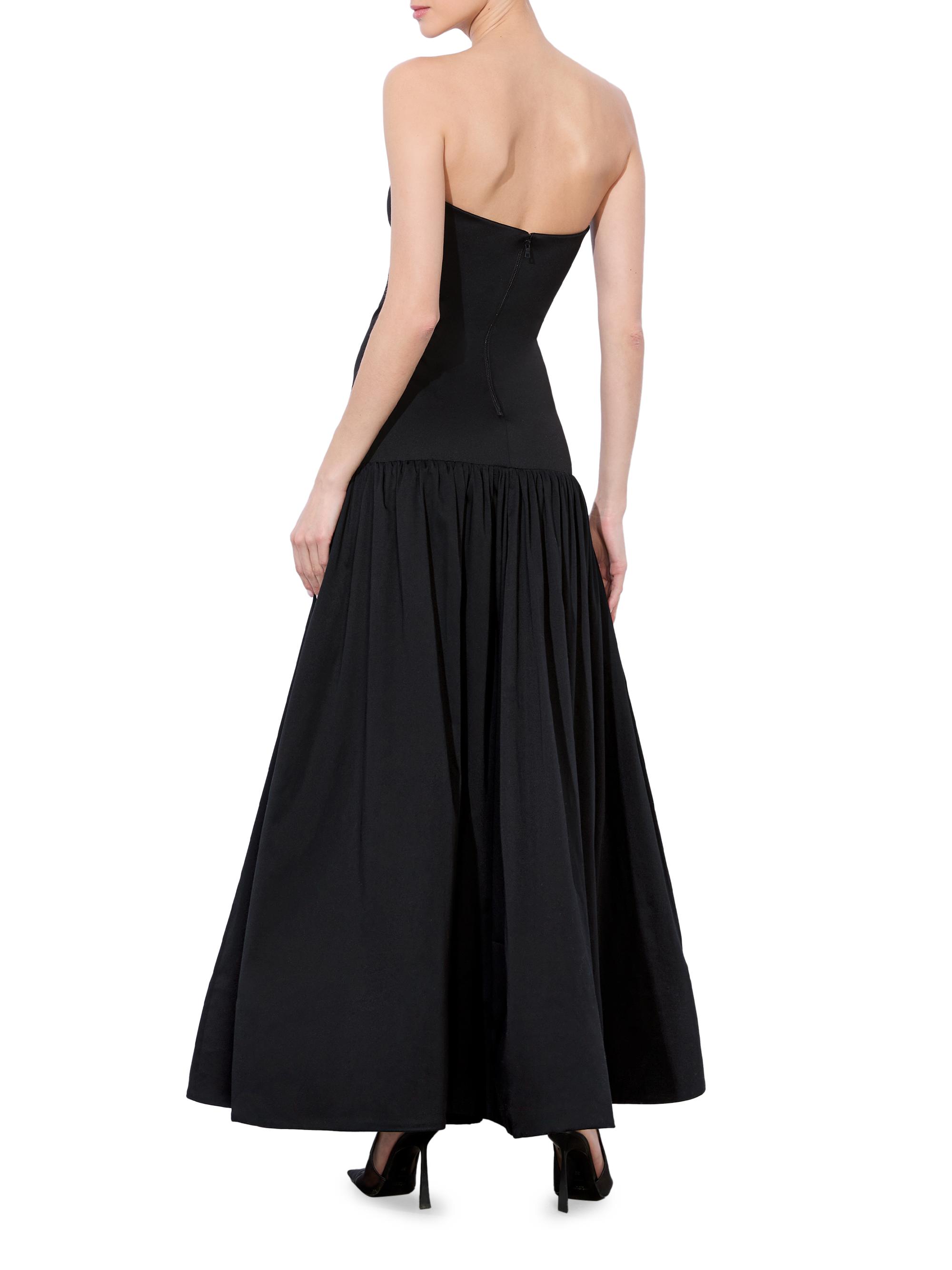 Alice + Olivia Oriana Strapless Drop-Waist Midi-Dress | Saks