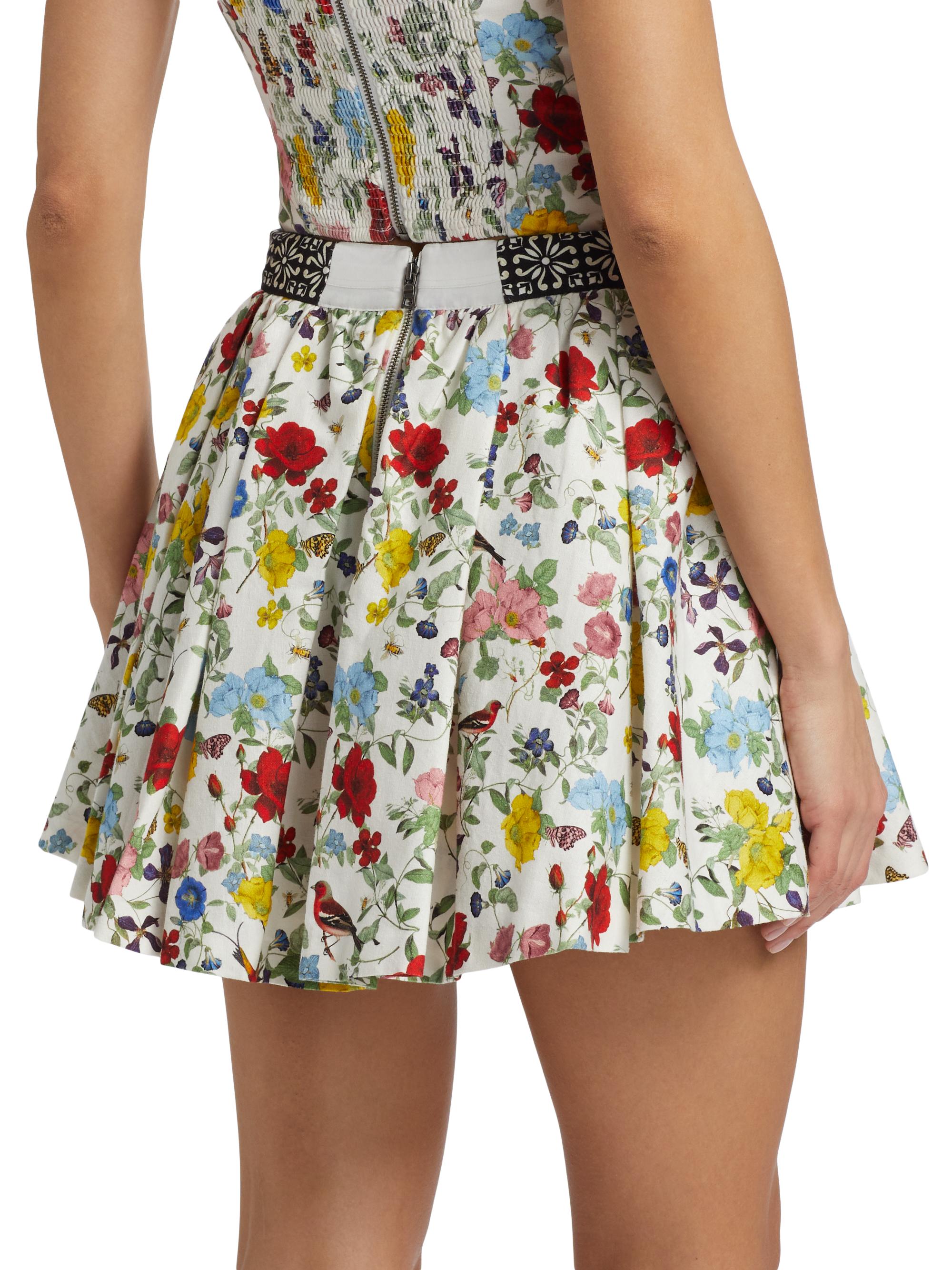 Alice + Olivia Haven Flare Miniskirt | Saks Fifth Avenue