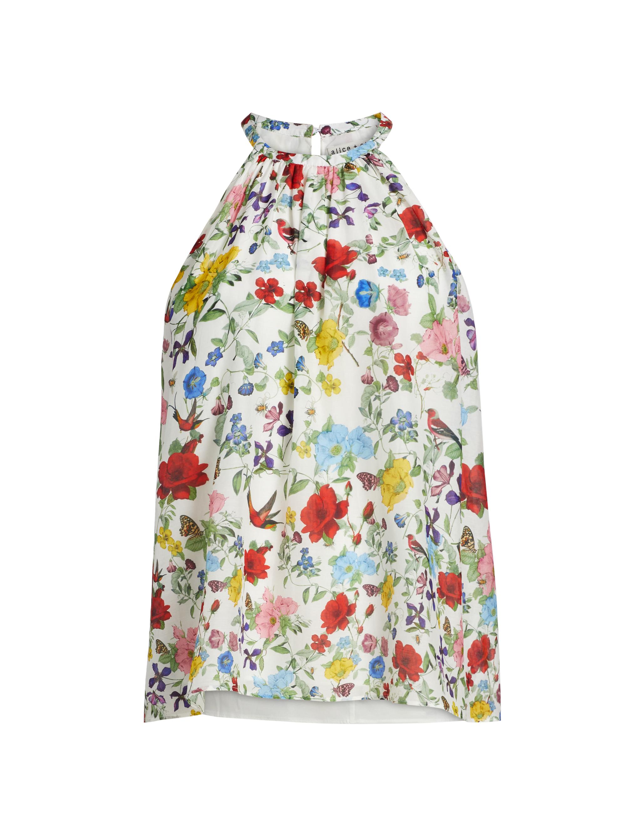 Alice + Olivia Women's Erna Halterneck Blouse - Dollhouse